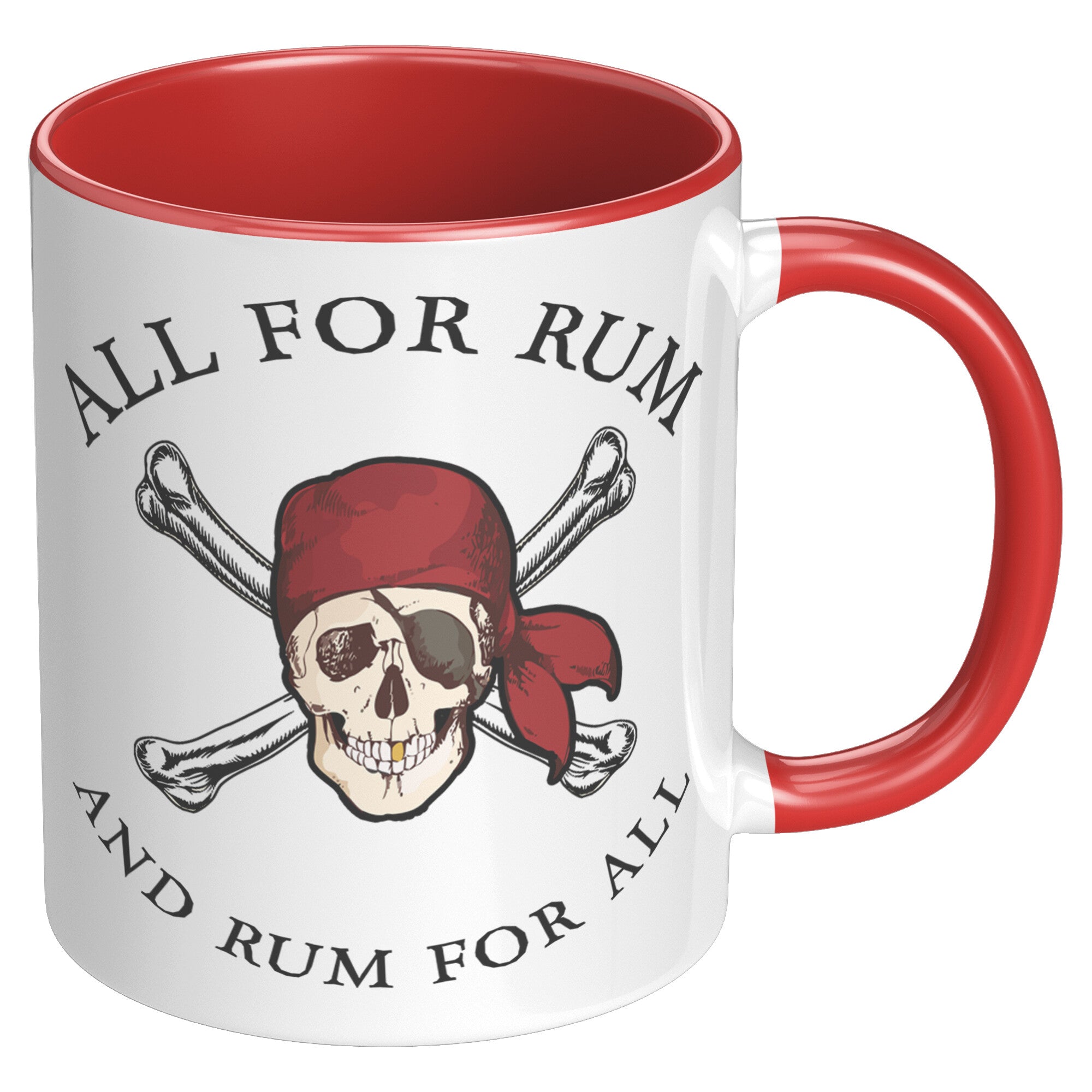 11oz Accent Mug - Pirate All For Rum