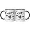 11oz Accent Mug - Social Vegan