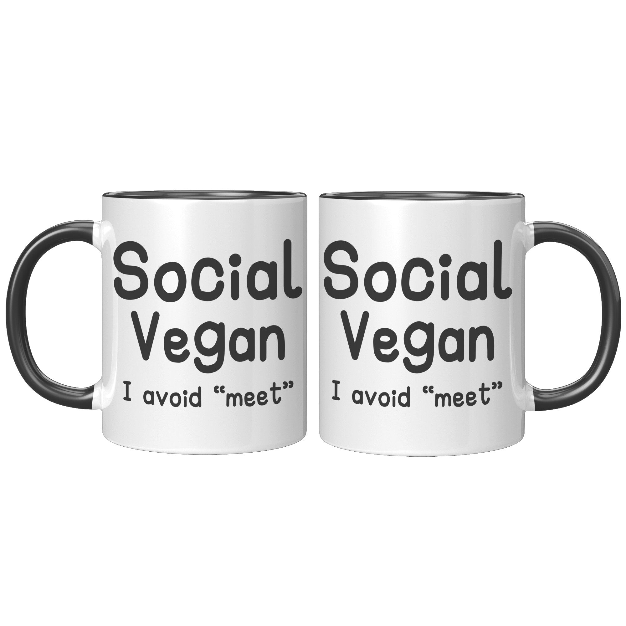 11oz Accent Mug - Social Vegan