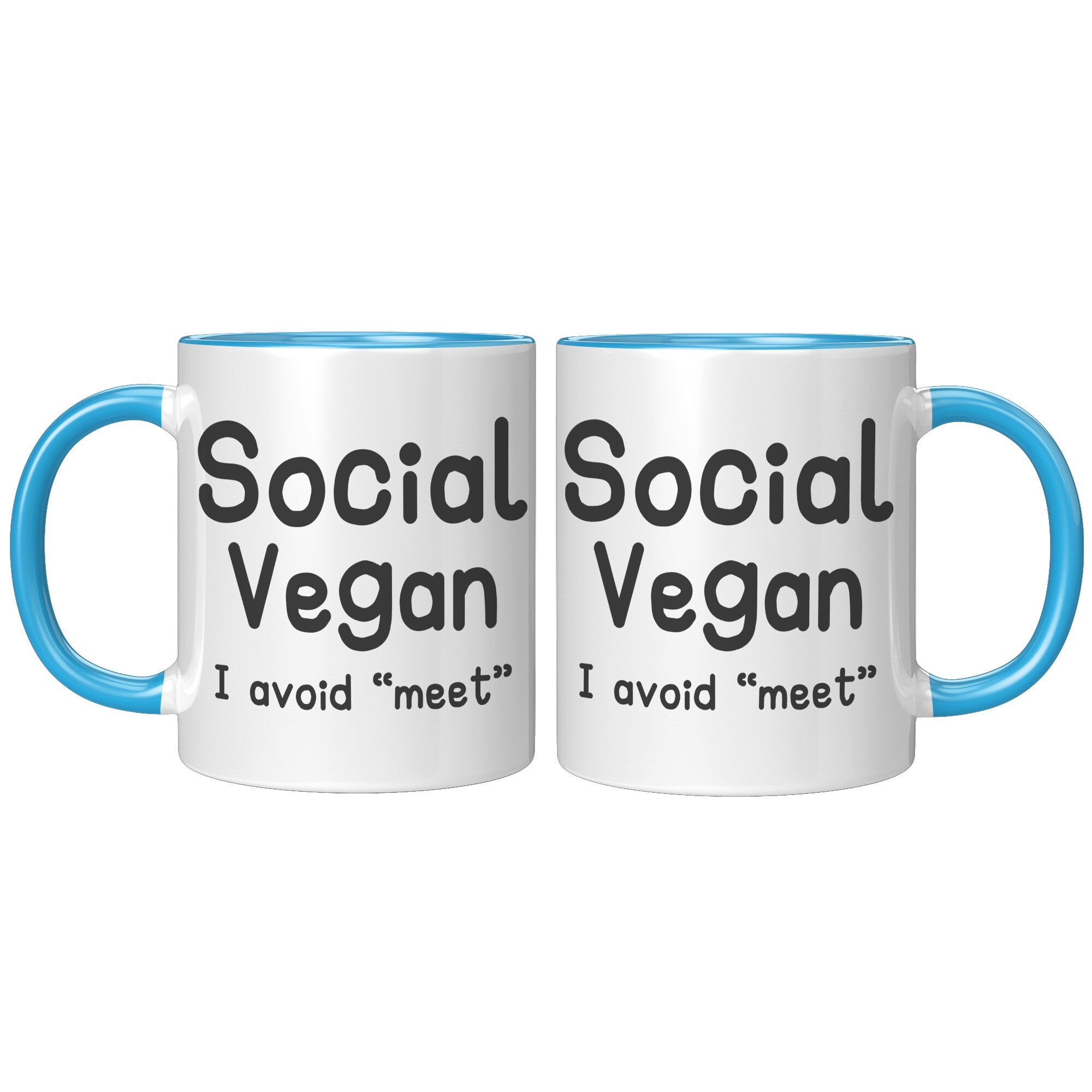 11oz Accent Mug - Social Vegan