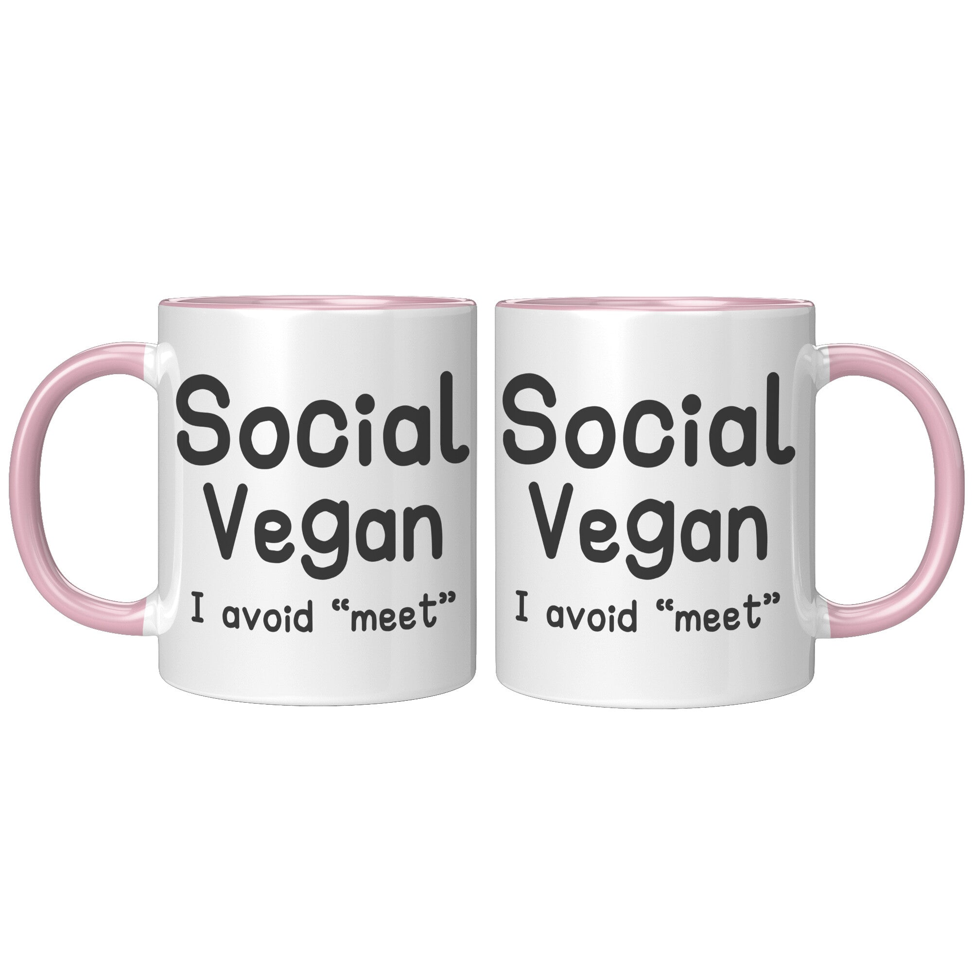 11oz Accent Mug - Social Vegan