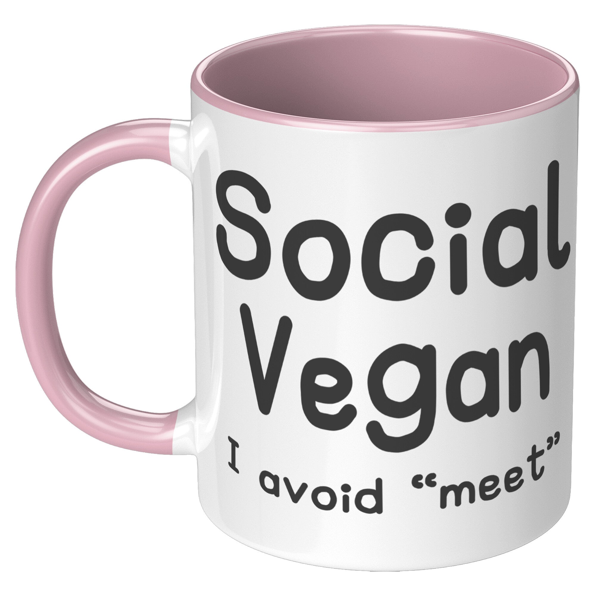 11oz Accent Mug - Social Vegan