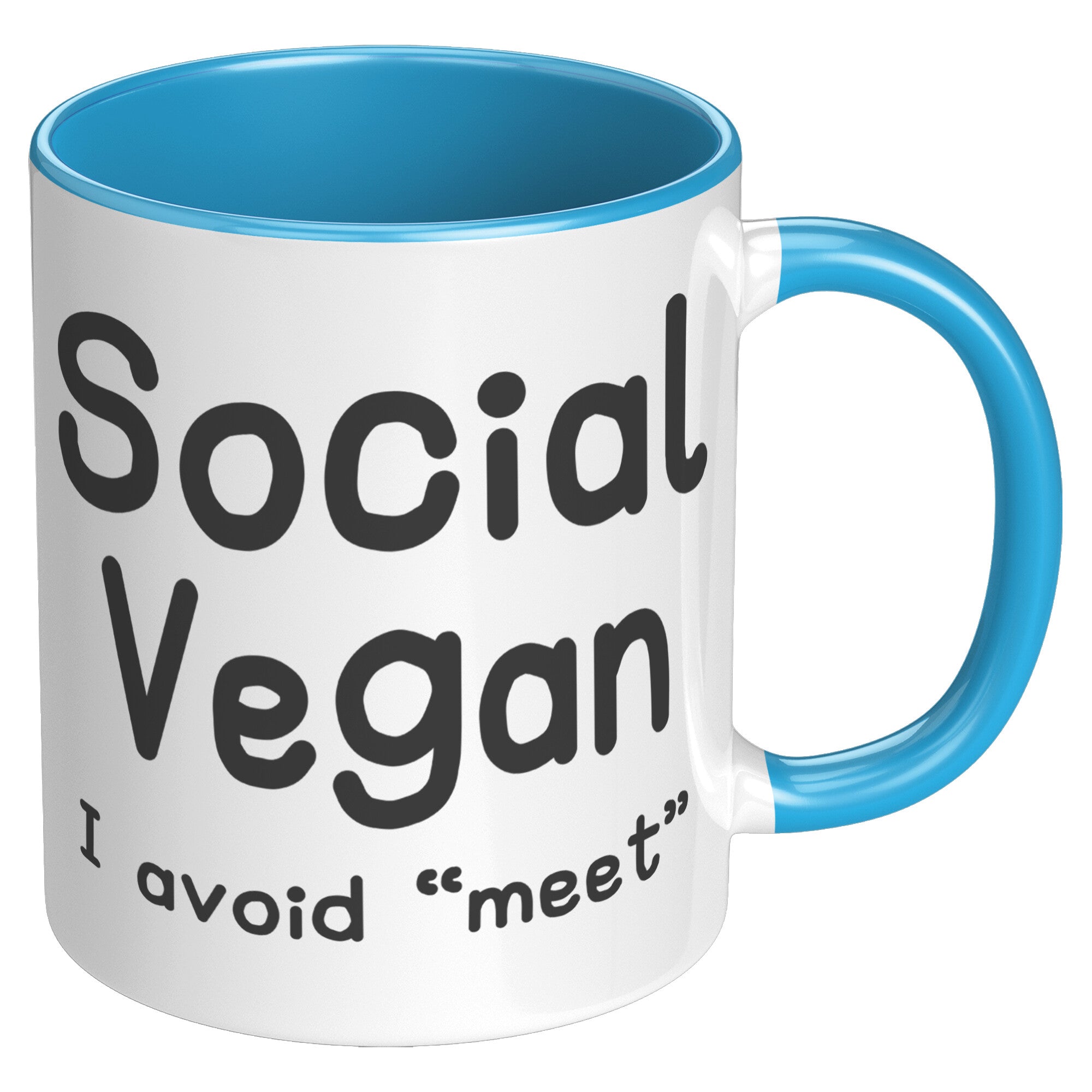 11oz Accent Mug - Social Vegan