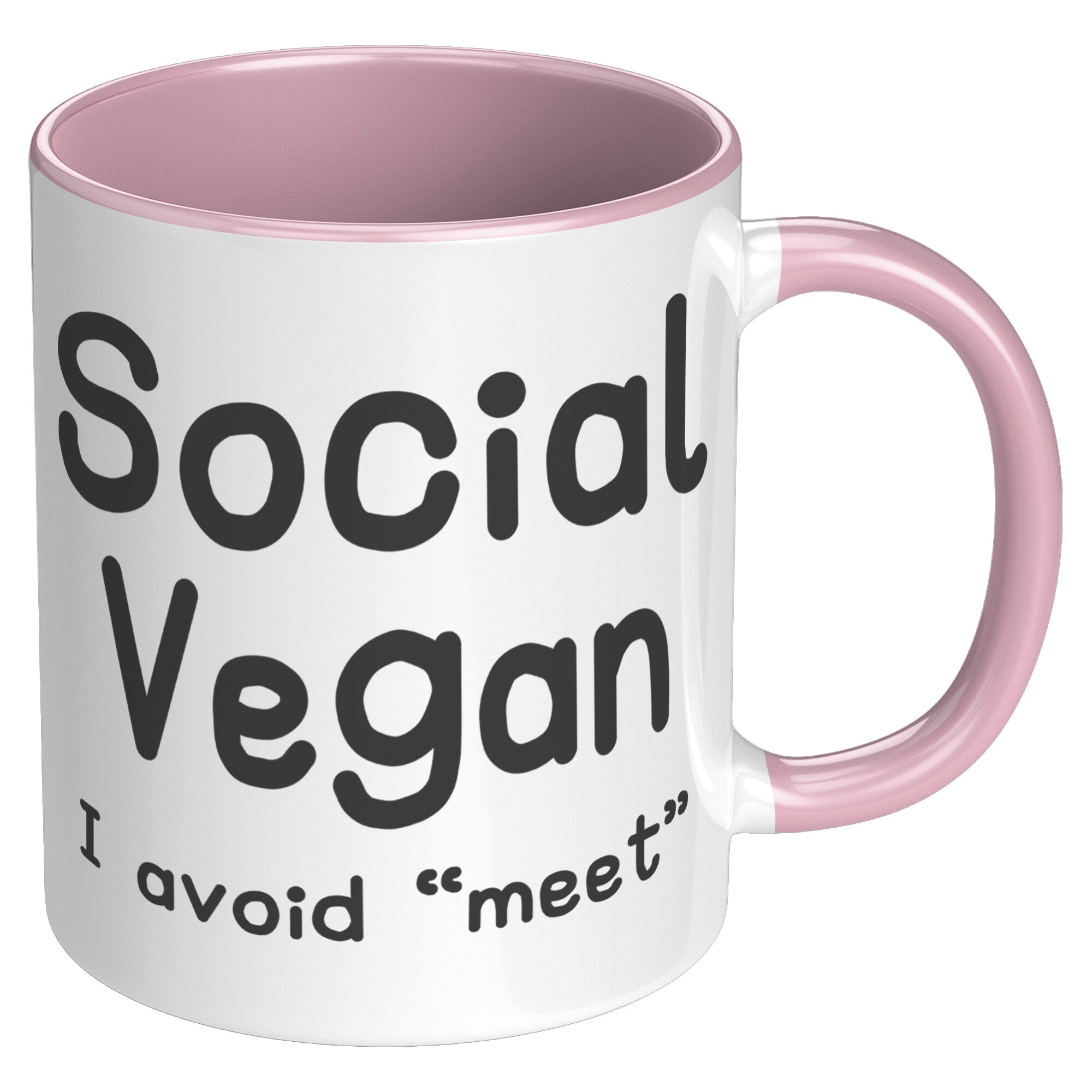 11oz Accent Mug - Social Vegan