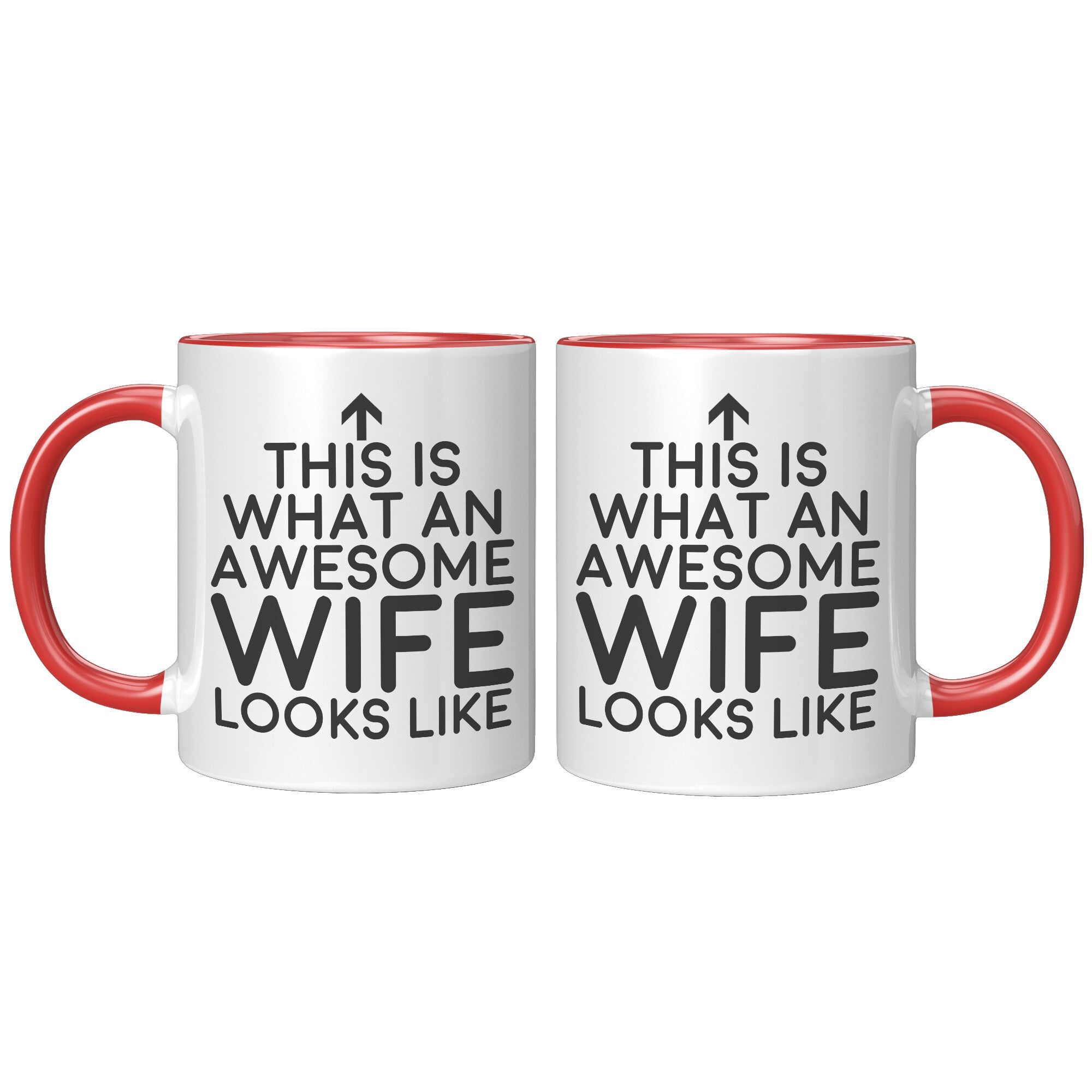 11oz Accent Mug - This Is What An Awesome Wife Looks Like
