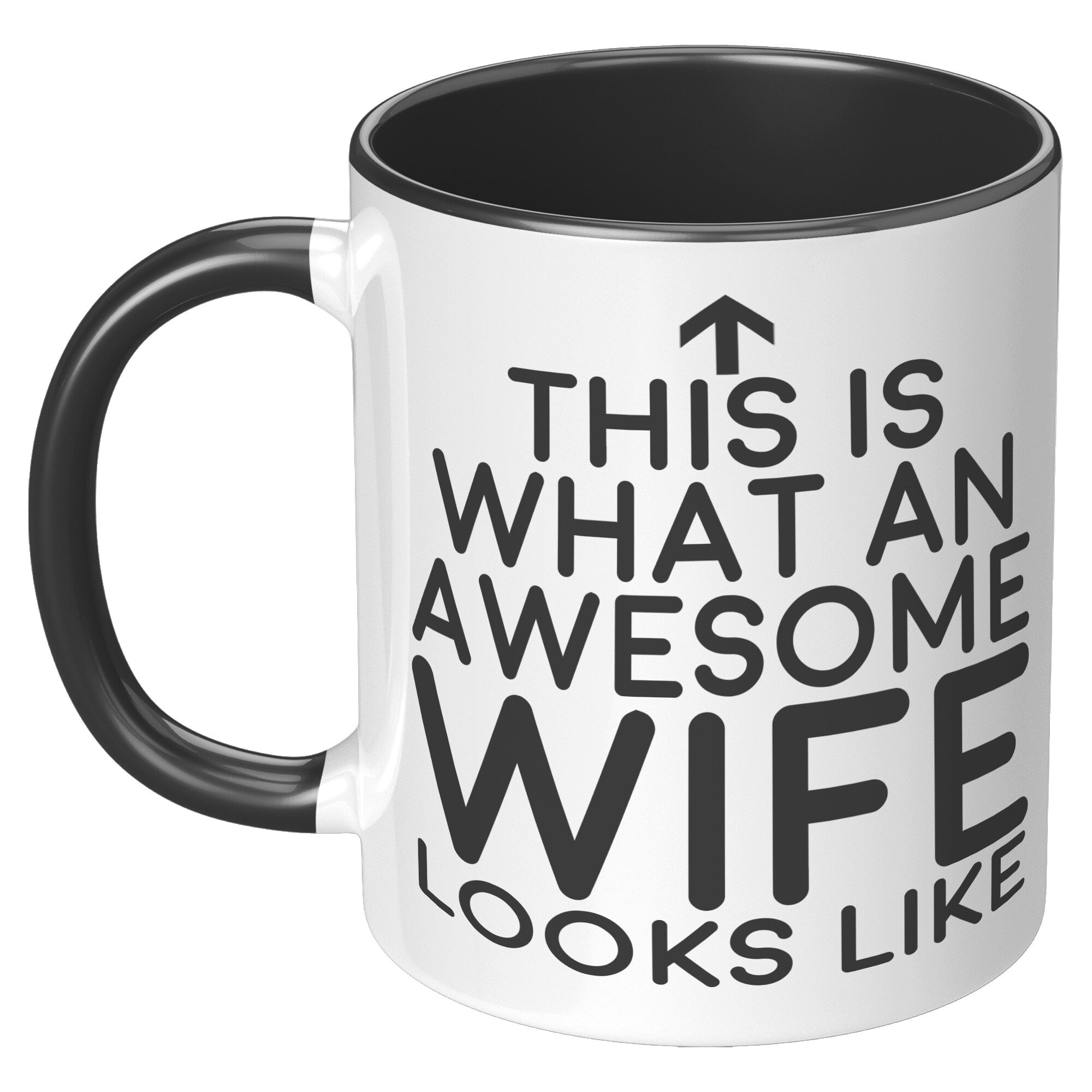 11oz Accent Mug - This Is What An Awesome Wife Looks Like