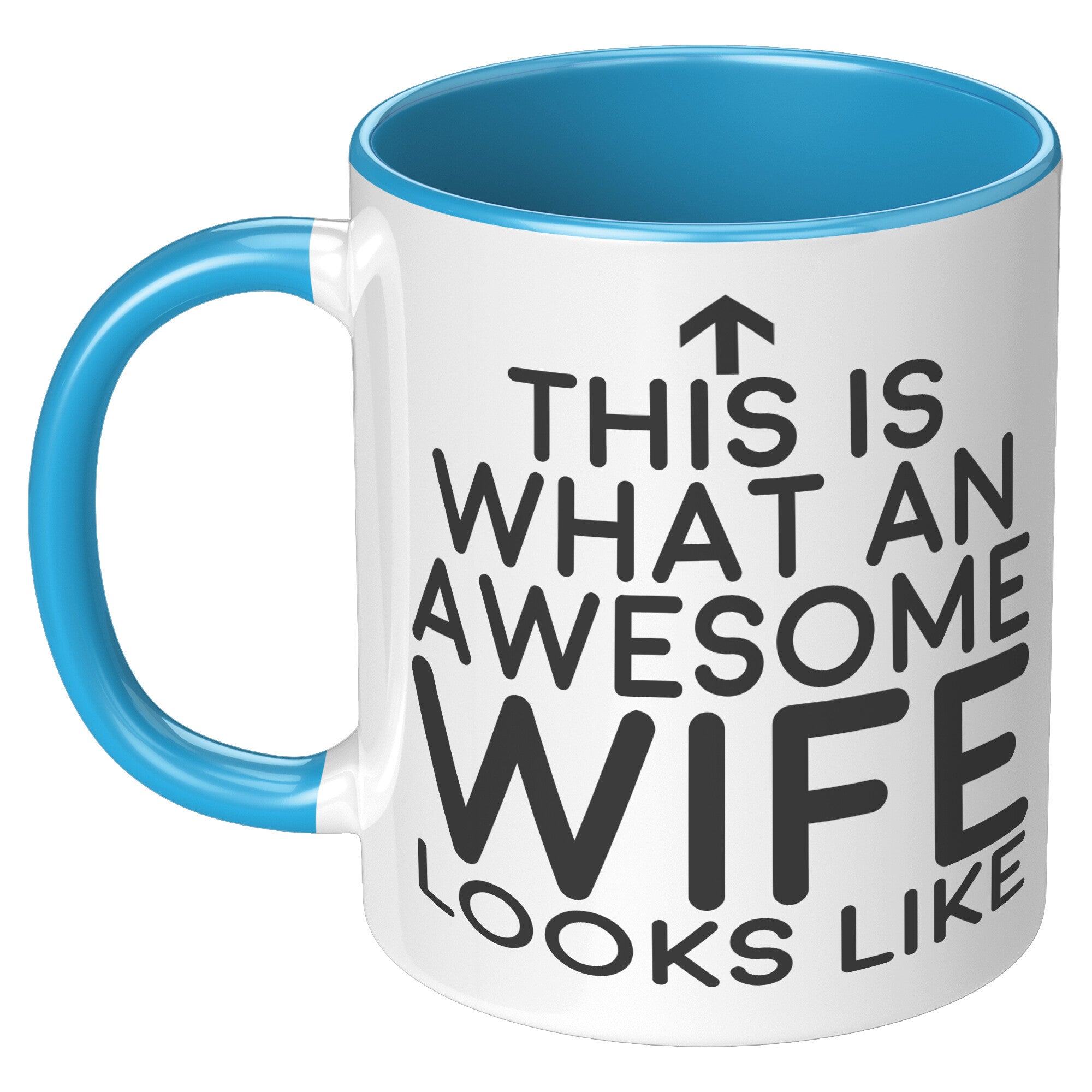 11oz Accent Mug - This Is What An Awesome Wife Looks Like