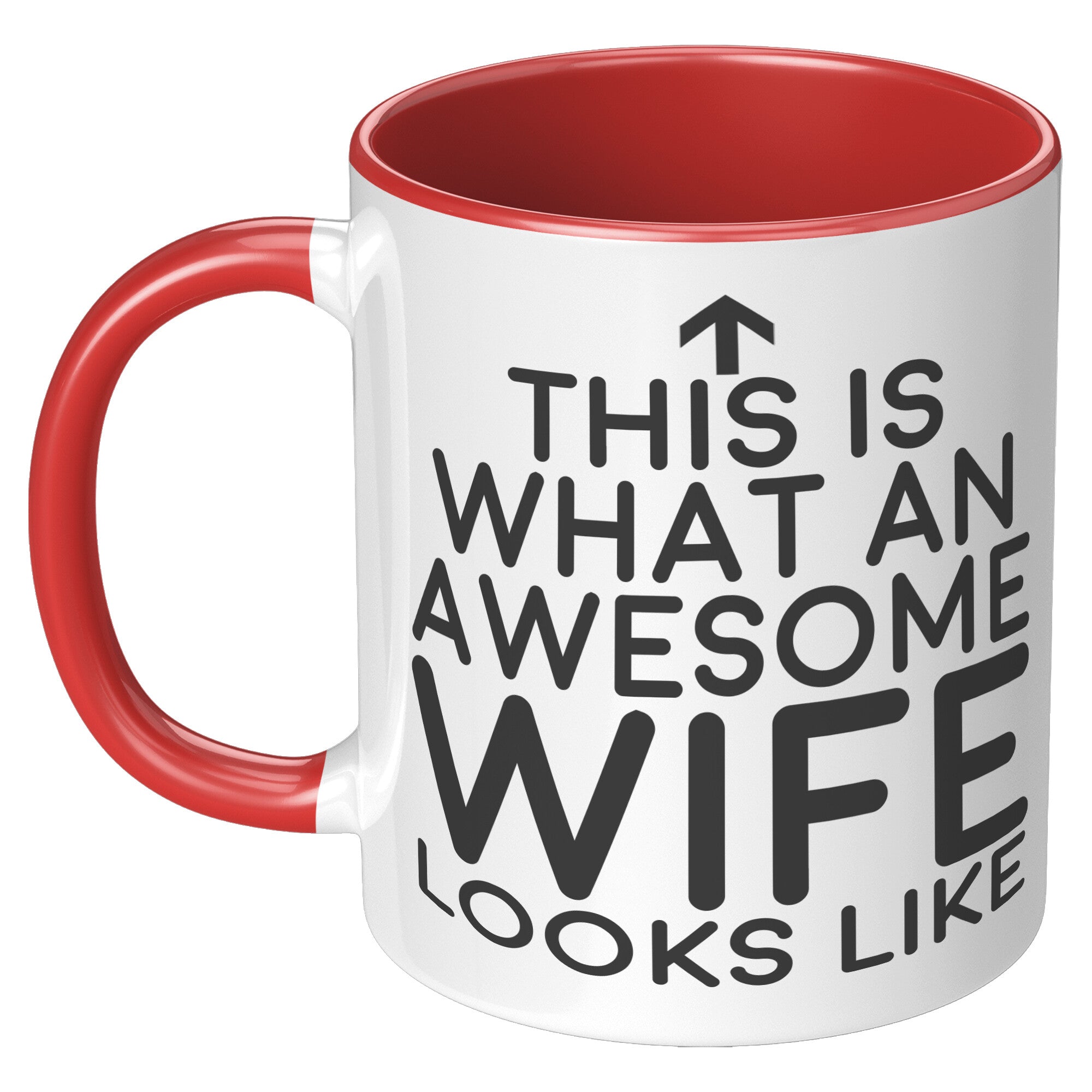 11oz Accent Mug - This Is What An Awesome Wife Looks Like
