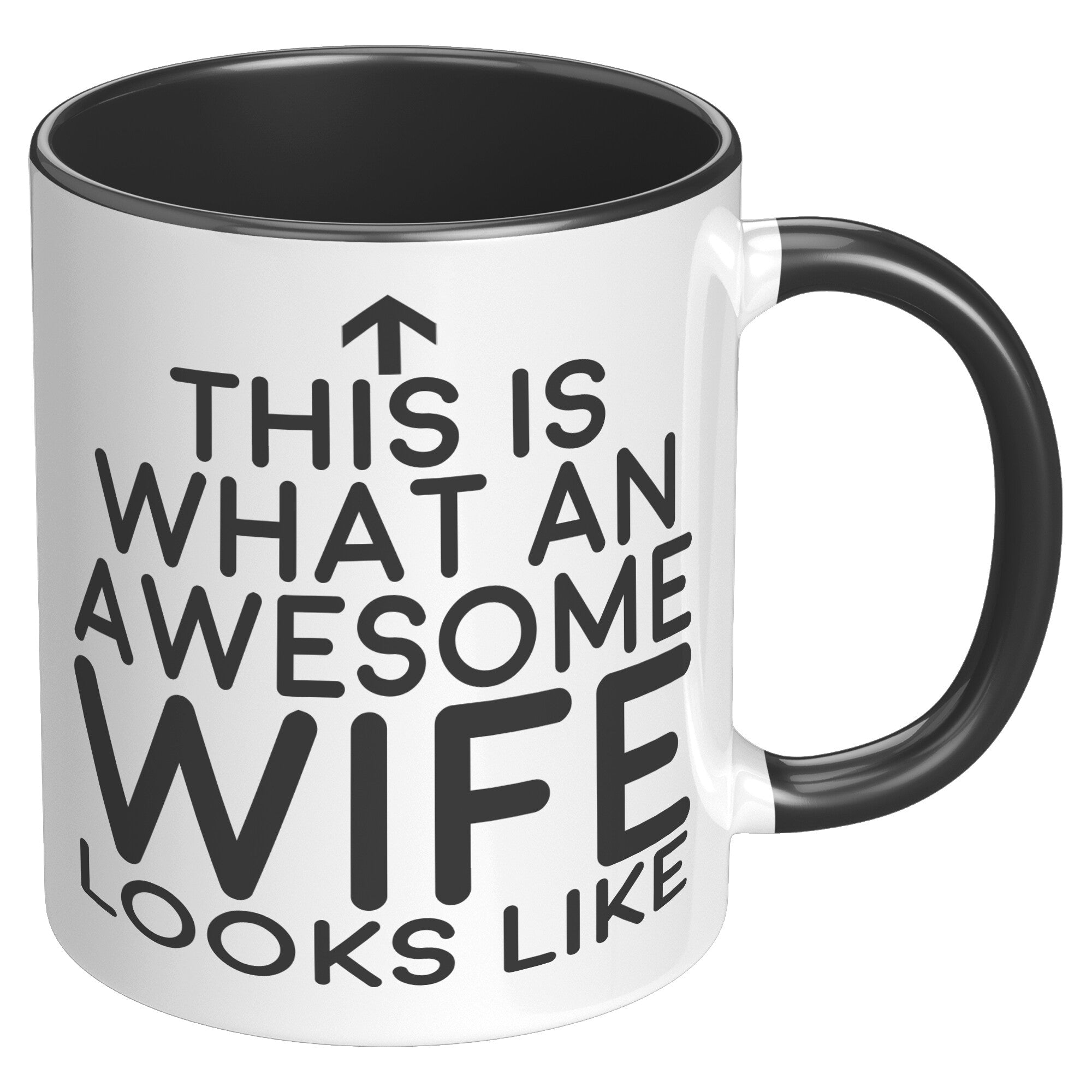 11oz Accent Mug - This Is What An Awesome Wife Looks Like