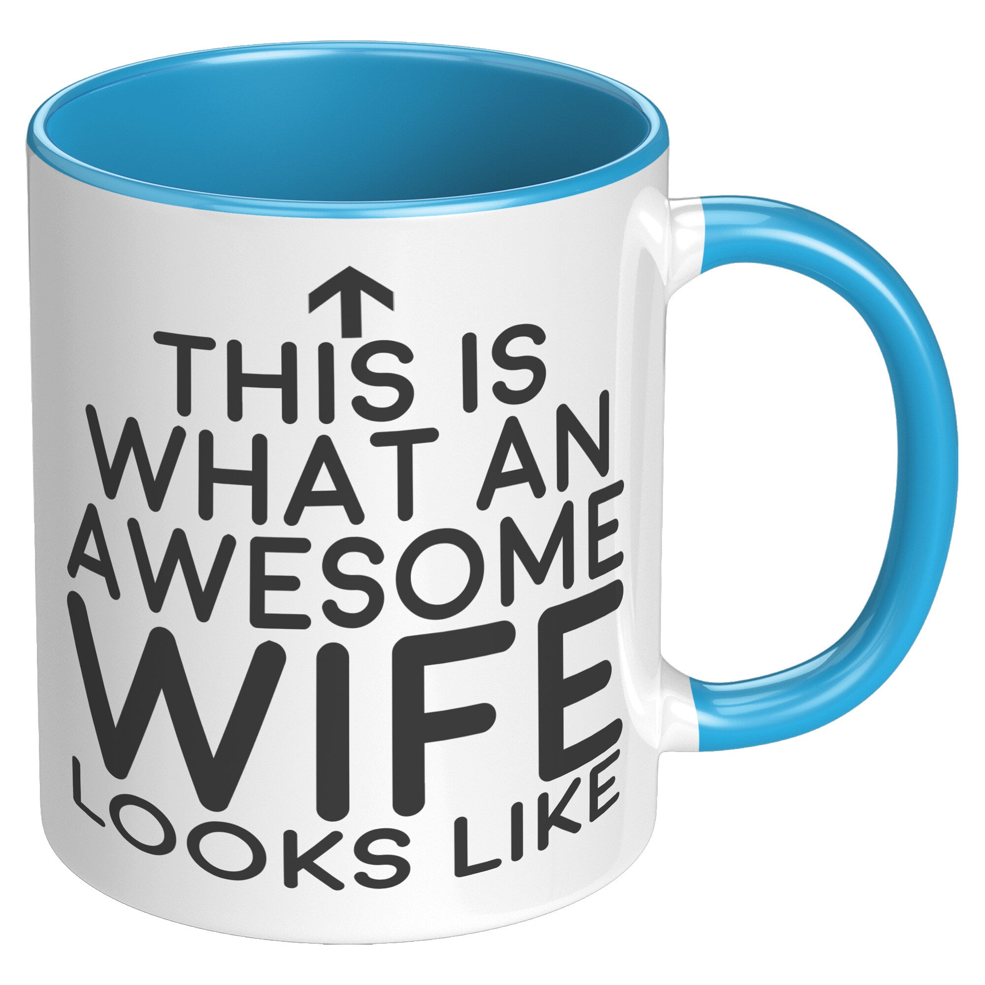11oz Accent Mug - This Is What An Awesome Wife Looks Like