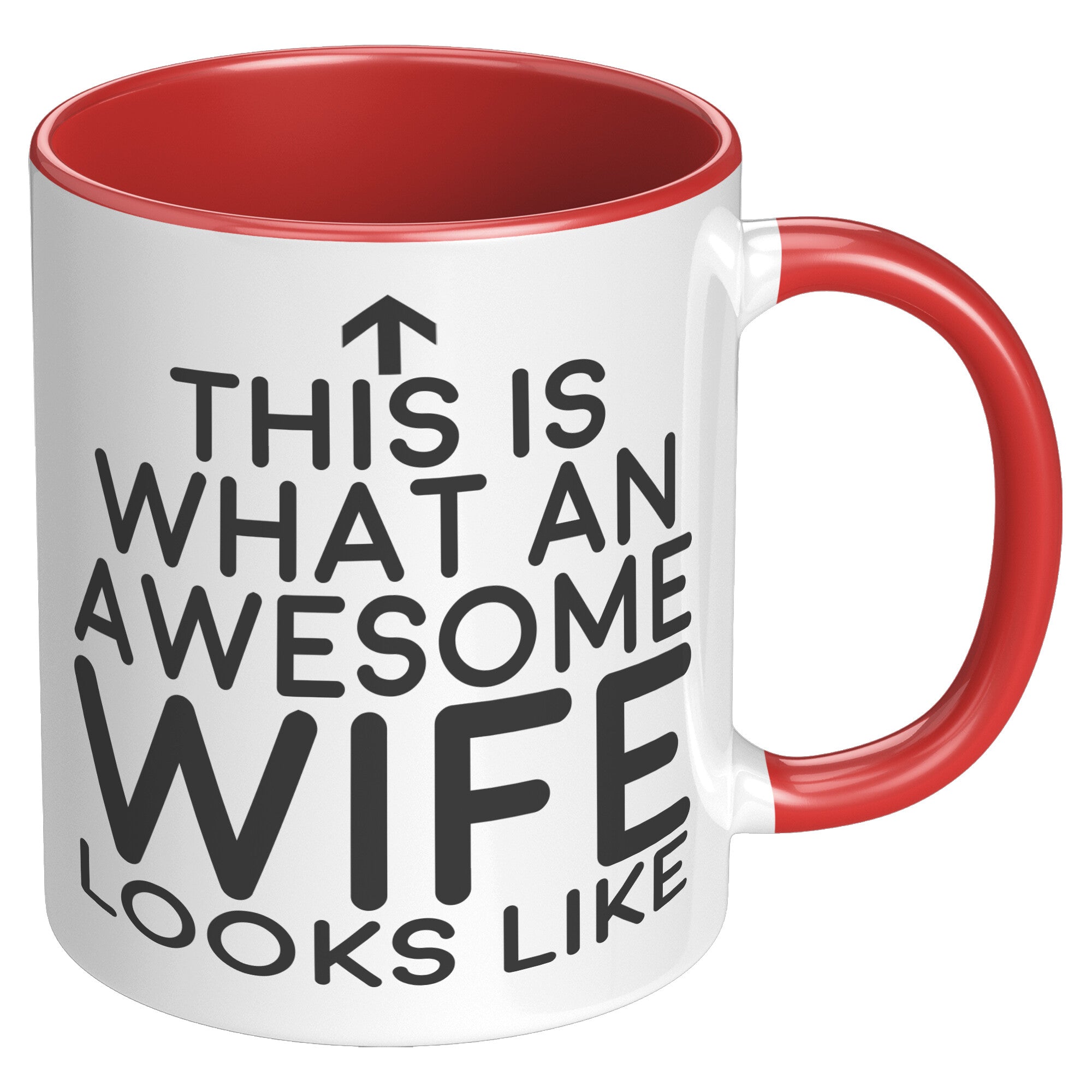11oz Accent Mug - This Is What An Awesome Wife Looks Like