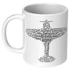 11oz White Mug - Flying Pilot Word Cloud