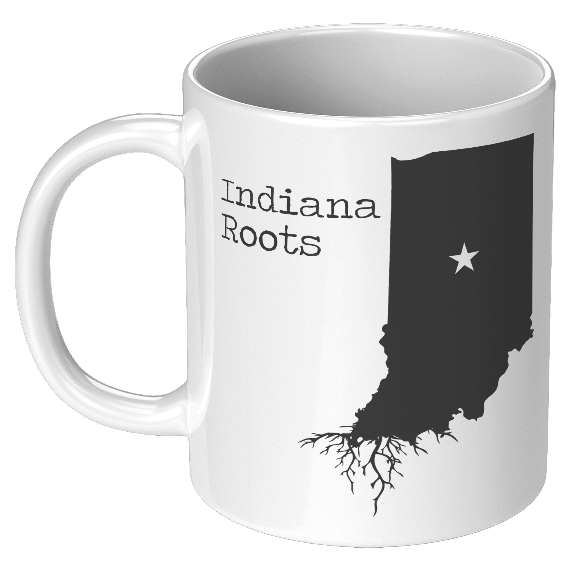 11oz White Mug - Indiana Roots