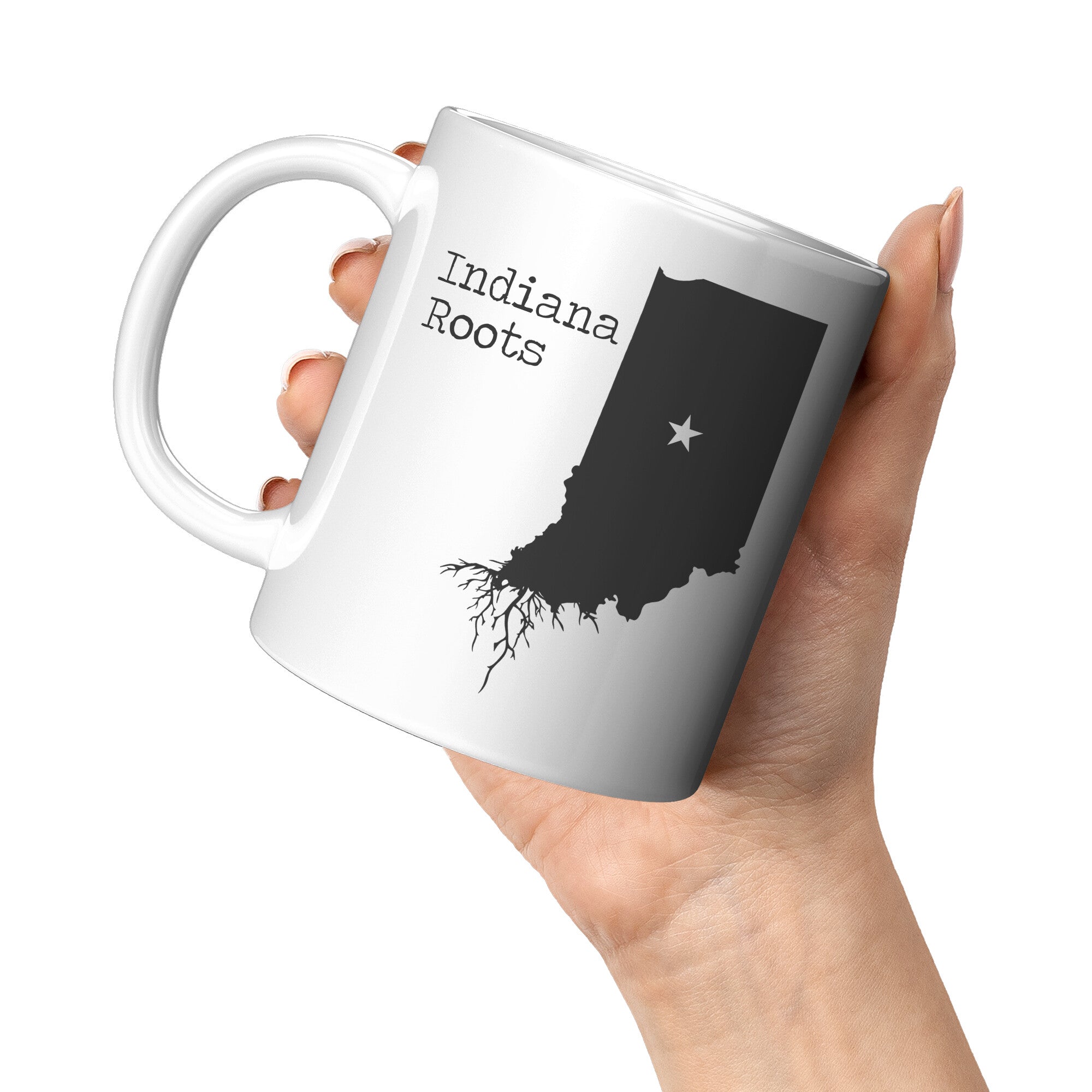 11oz White Mug - Indiana Roots
