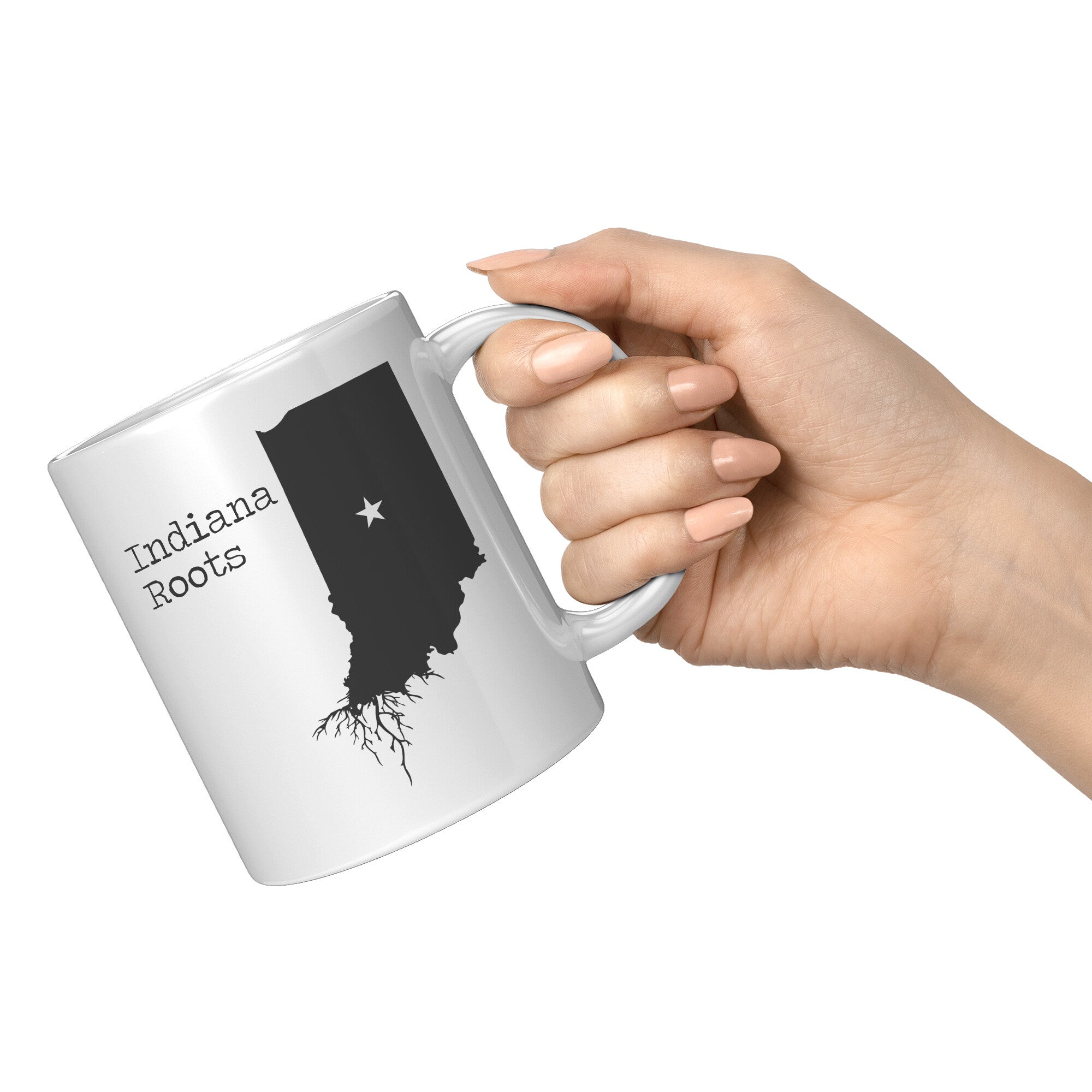 11oz White Mug - Indiana Roots