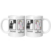 11oz White Mug - PE Teacher Unicorn