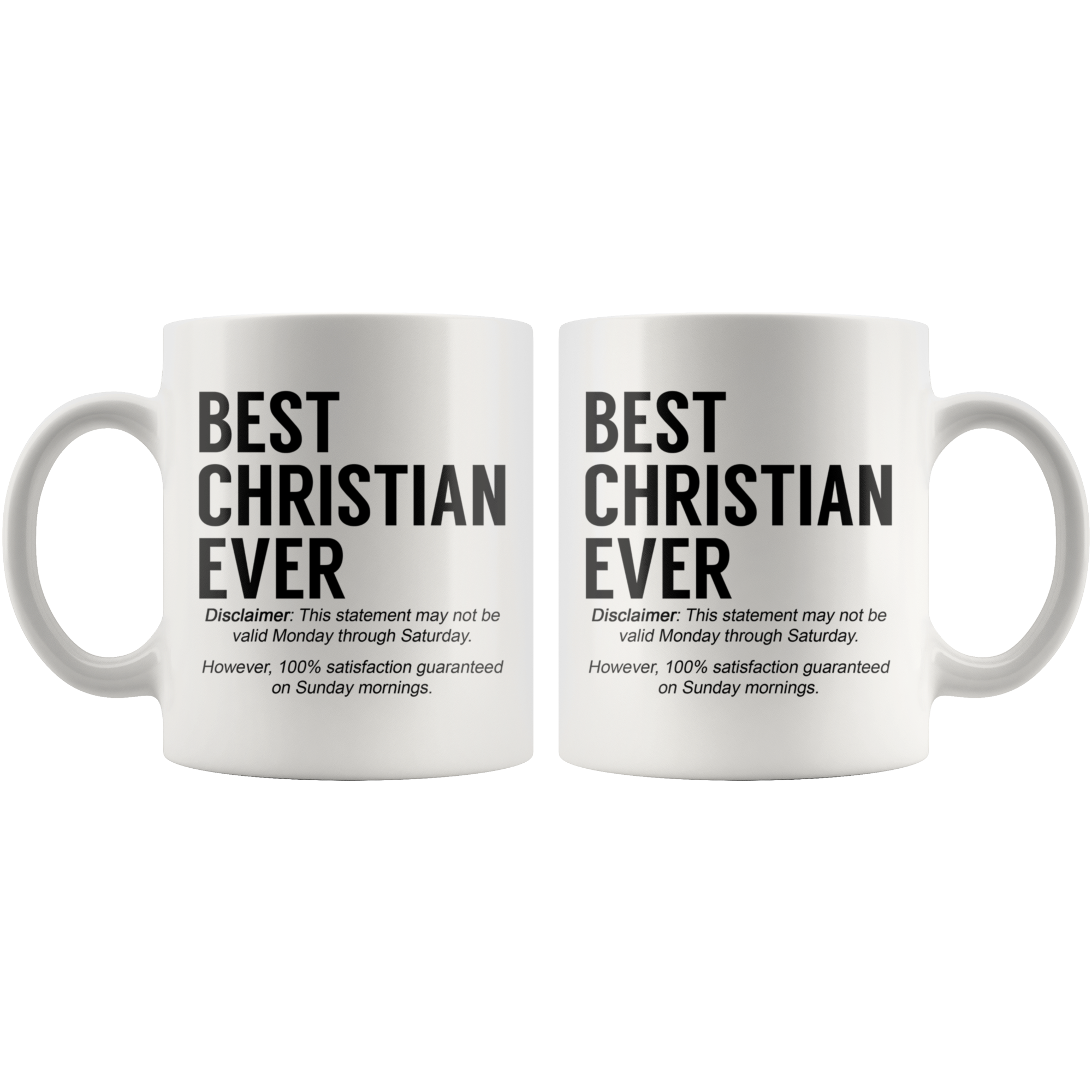 White Mugs - Best Christian Ever