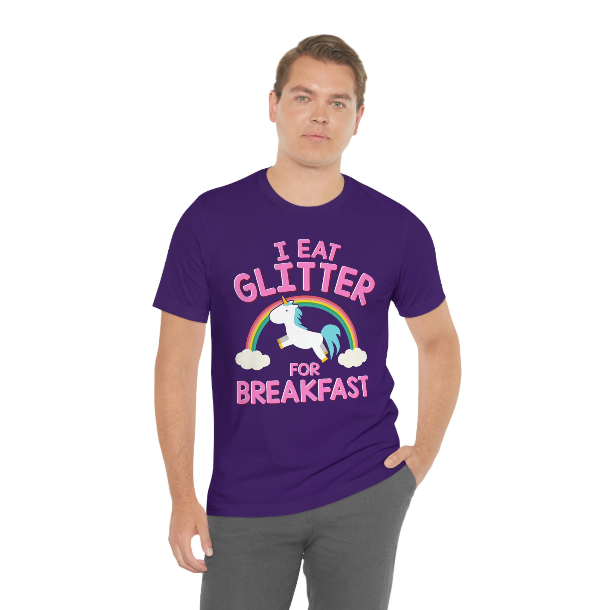 Unicorn Eat Glitter Breakfast TShirtSon UK