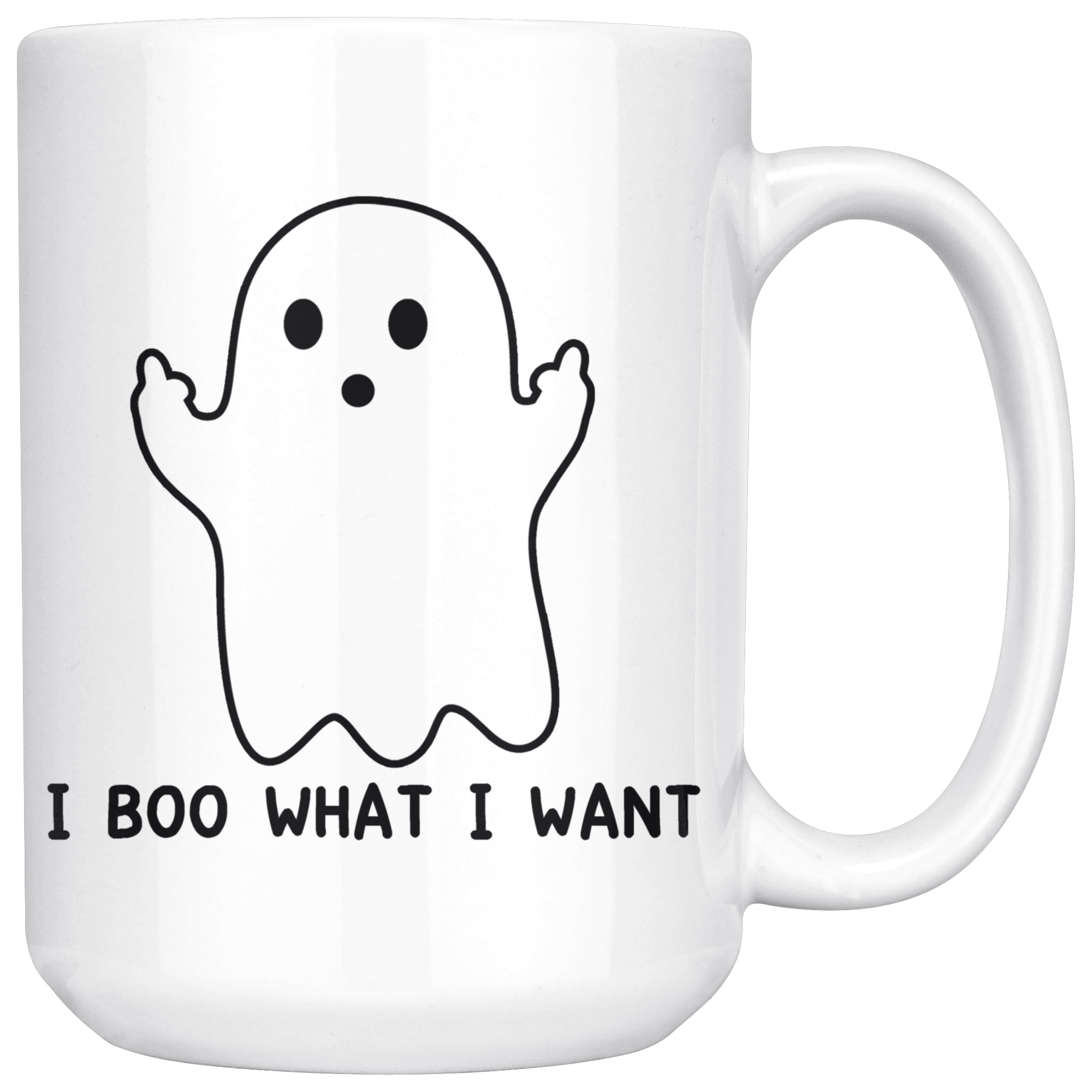 White Mugs - I Boo What I Want