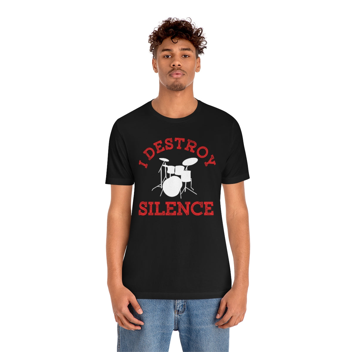 Drummer I Destroy Silence TShirtSon UK