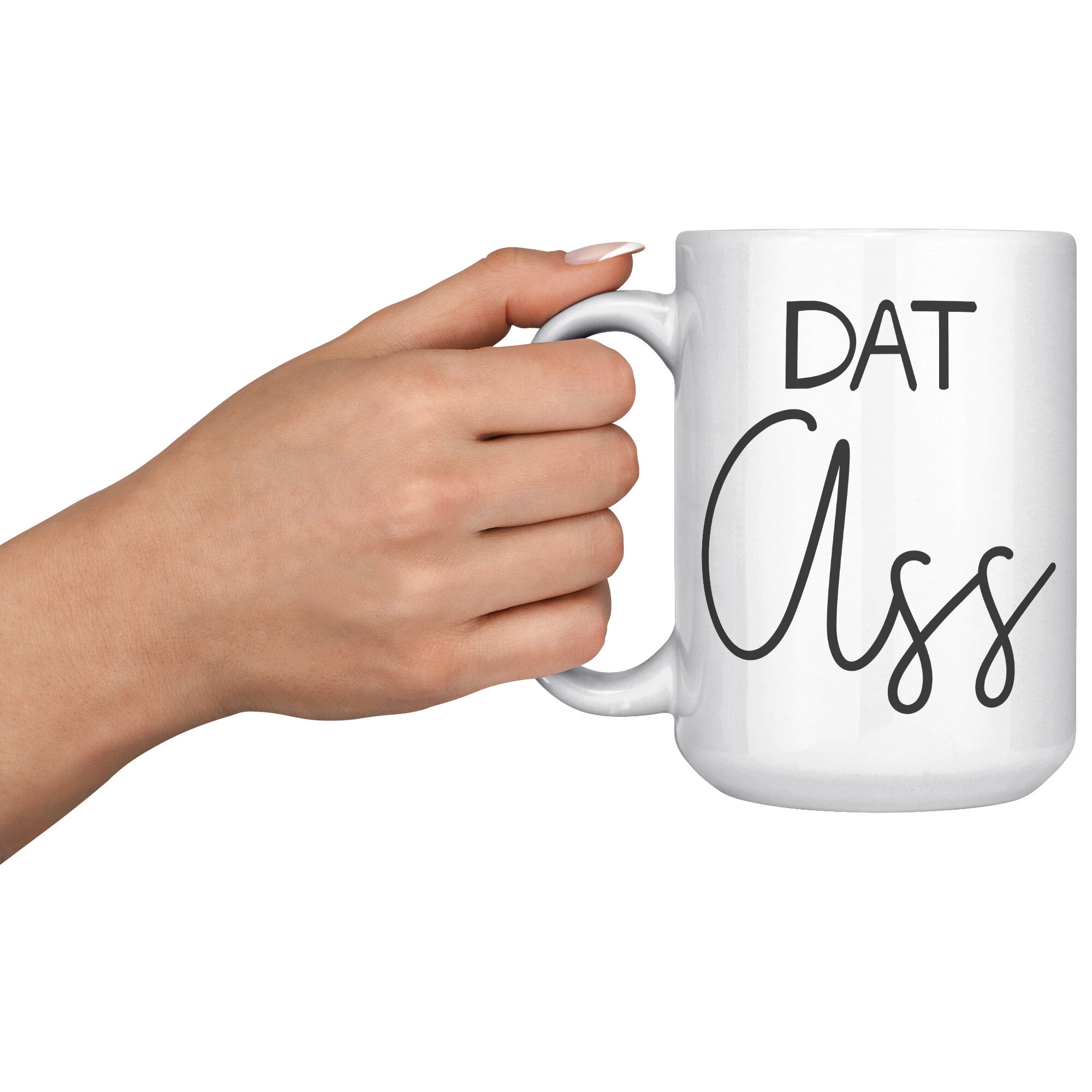 15OZ WHITE MUG Matching Ass Beard Mug - Dat Ass