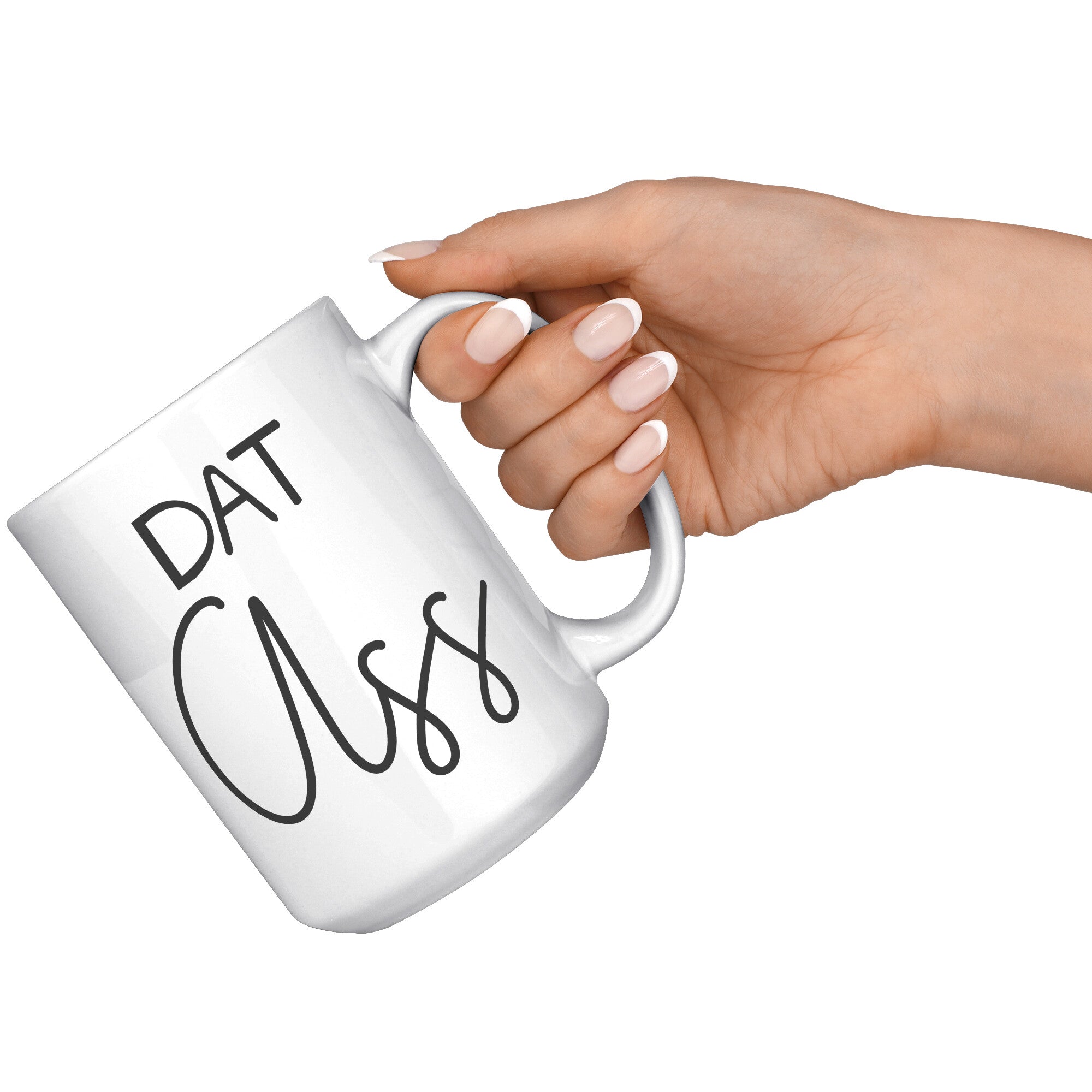 15OZ WHITE MUG Matching Ass Beard Mug - Dat Ass