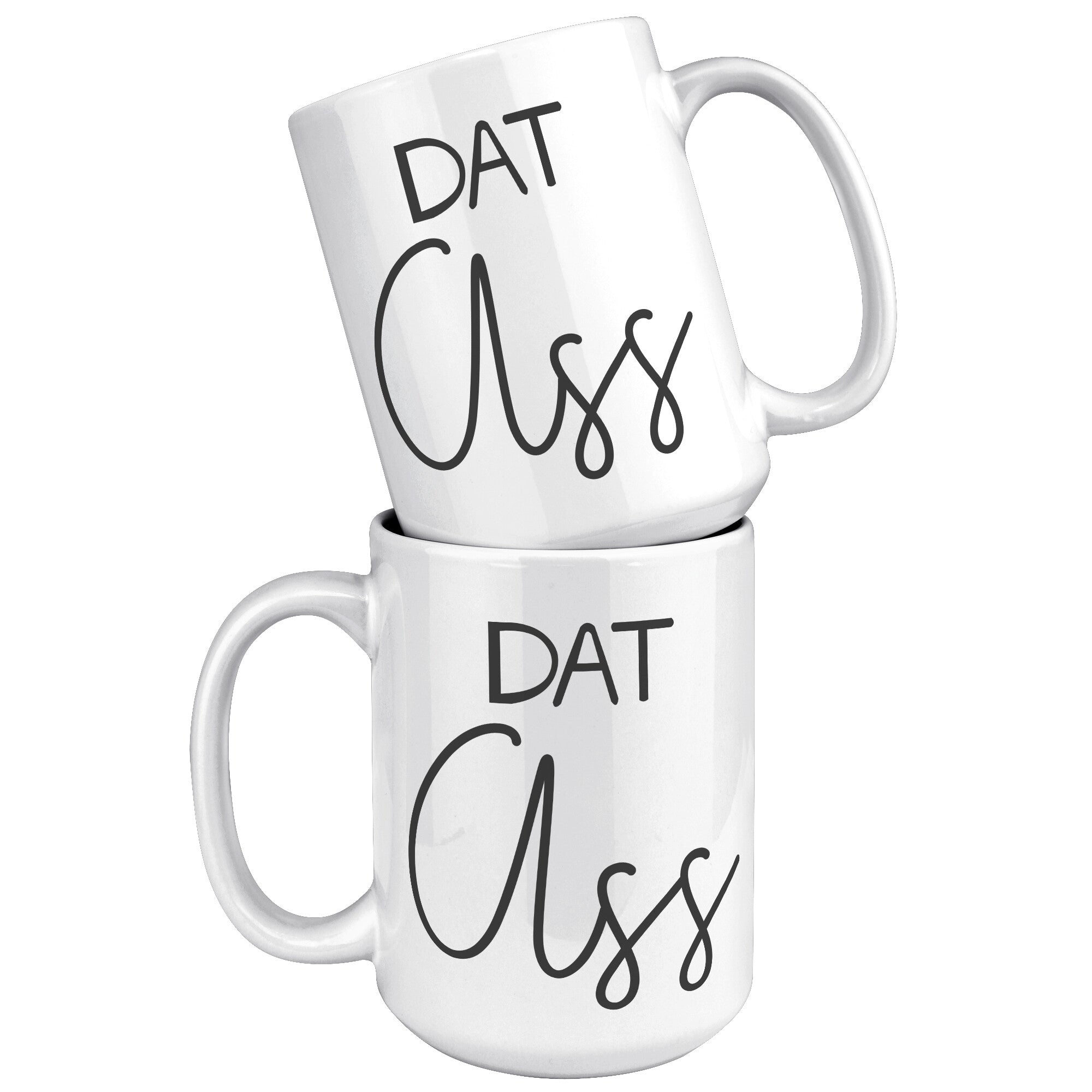 15OZ WHITE MUG Matching Ass Beard Mug - Dat Ass