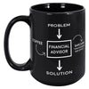 15oz Black Mug - Problem Solved Financial Advisor