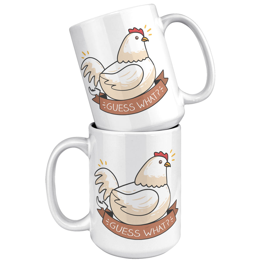15oz White Mug - Chicken Butt
