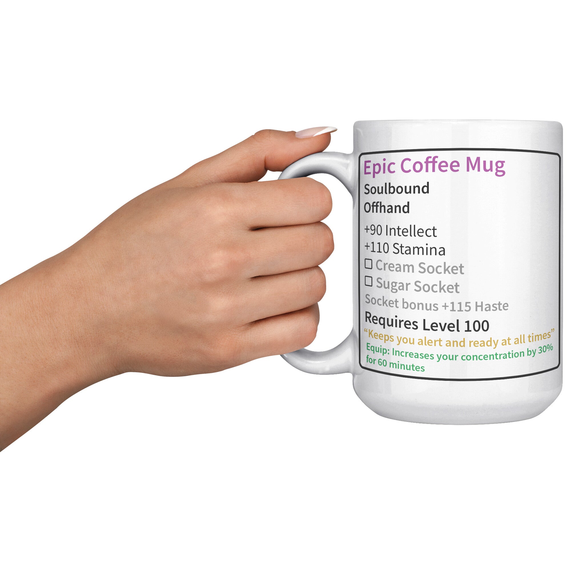 15oz White Mug - Epic MMO Coffee Mug