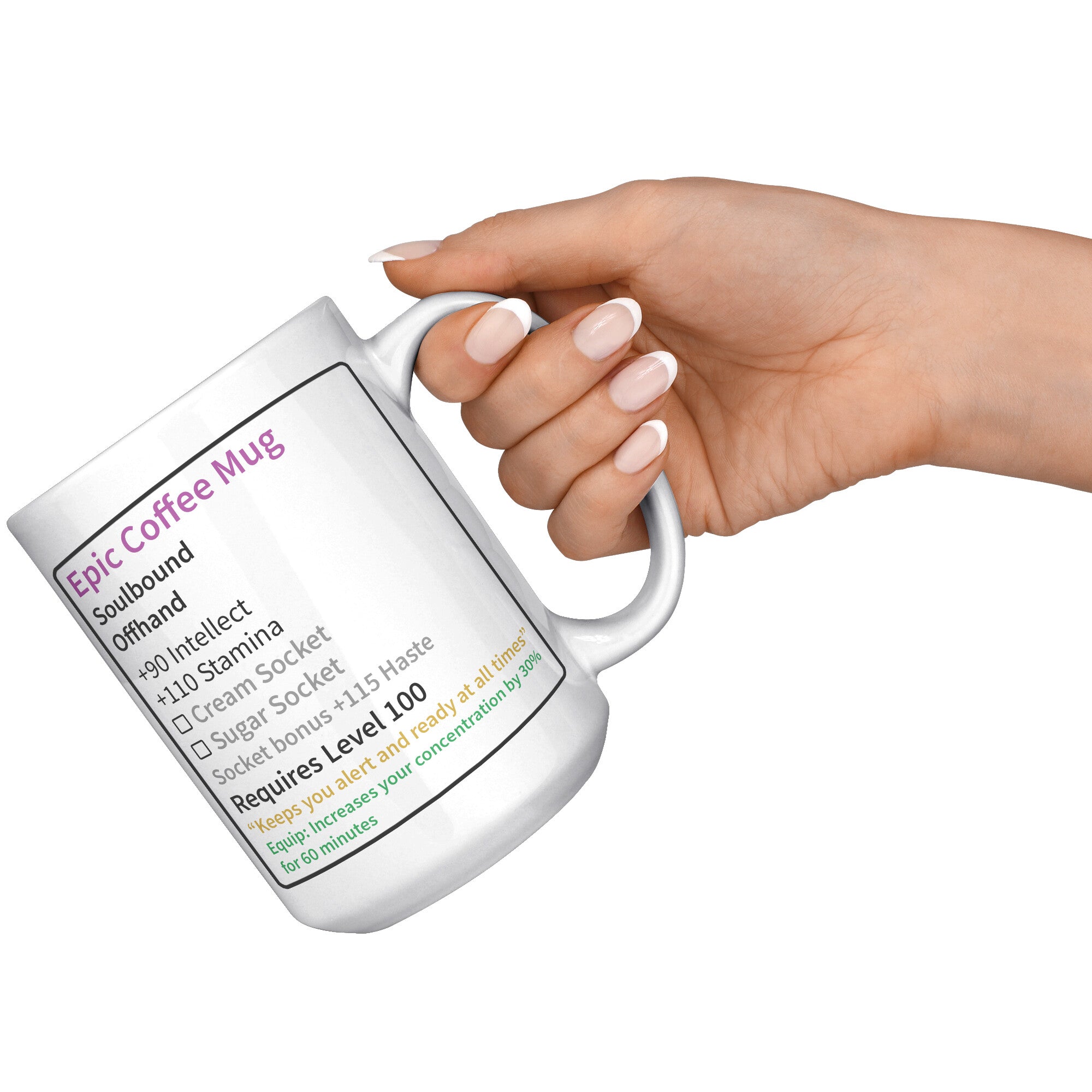 15oz White Mug - Epic MMO Coffee Mug