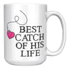15oz White Mug - Matching Couple Mug Fishing One Great Catch