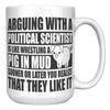 15oz White Mug - Political Science Pig In Mud