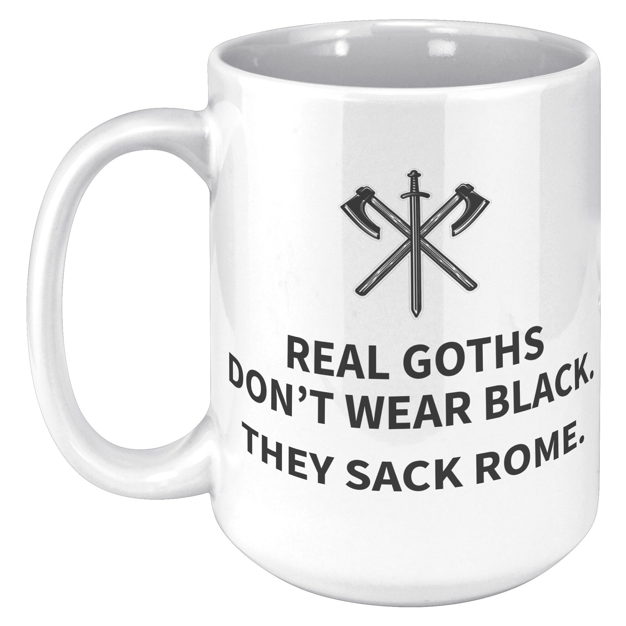 15oz White Mug - Real Goths
