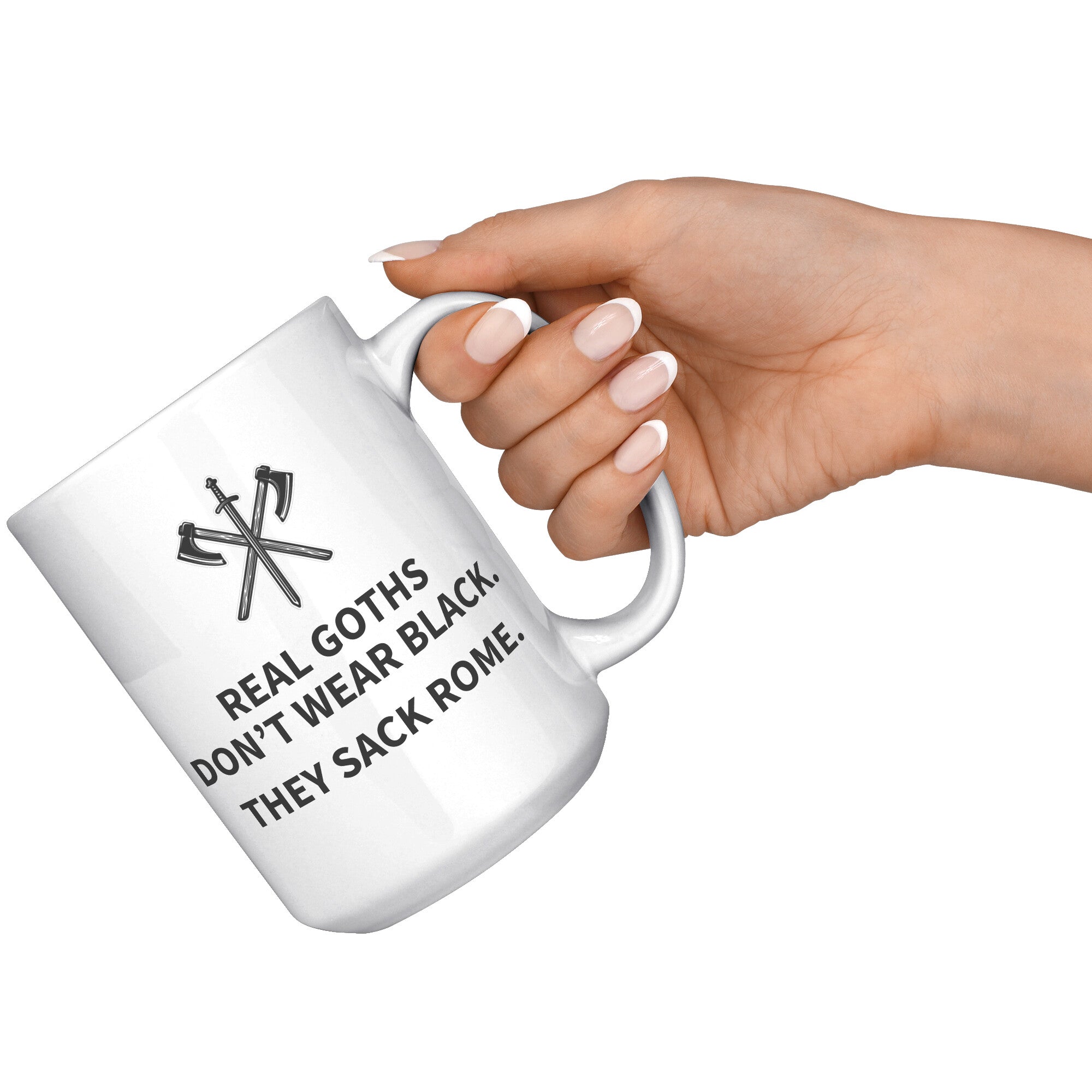 15oz White Mug - Real Goths