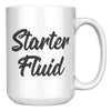 15oz White Mug - Starter Fluid