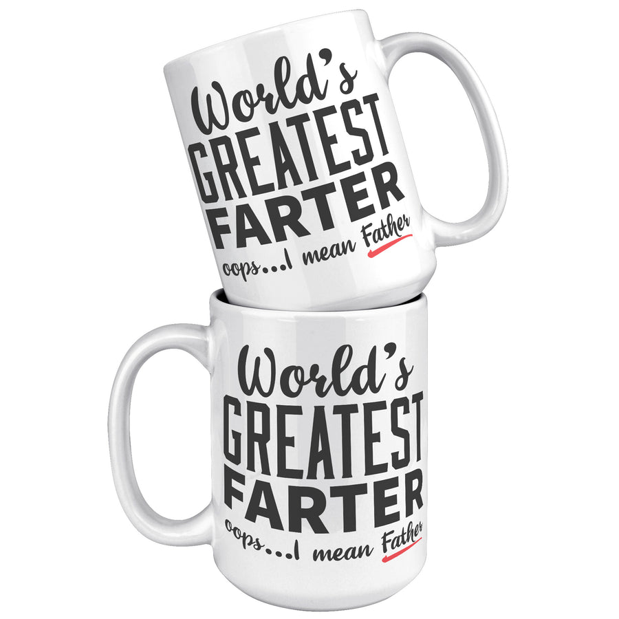 15oz White Mug - World's Greatest Farter