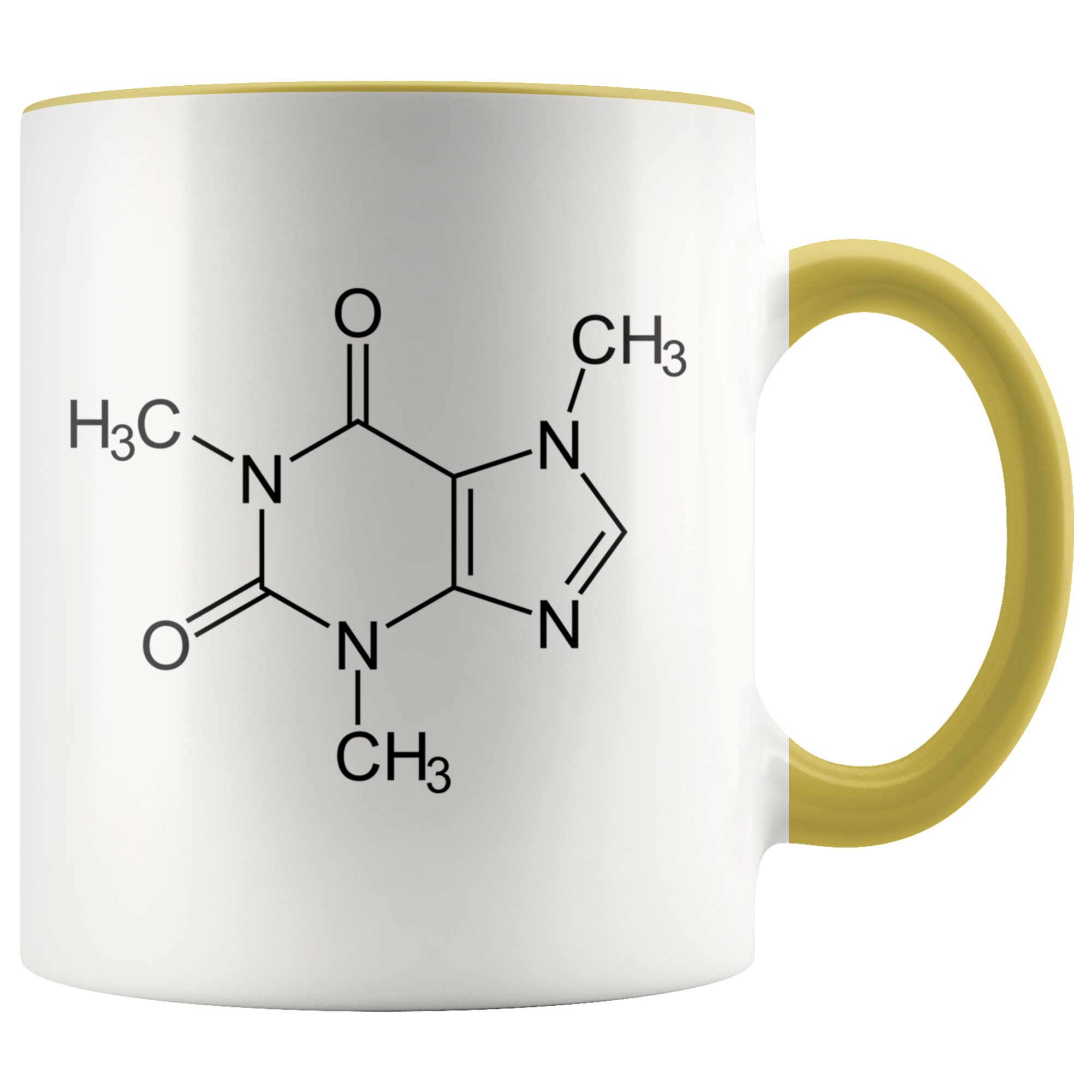 Accent Mug - Caffeine Molecule