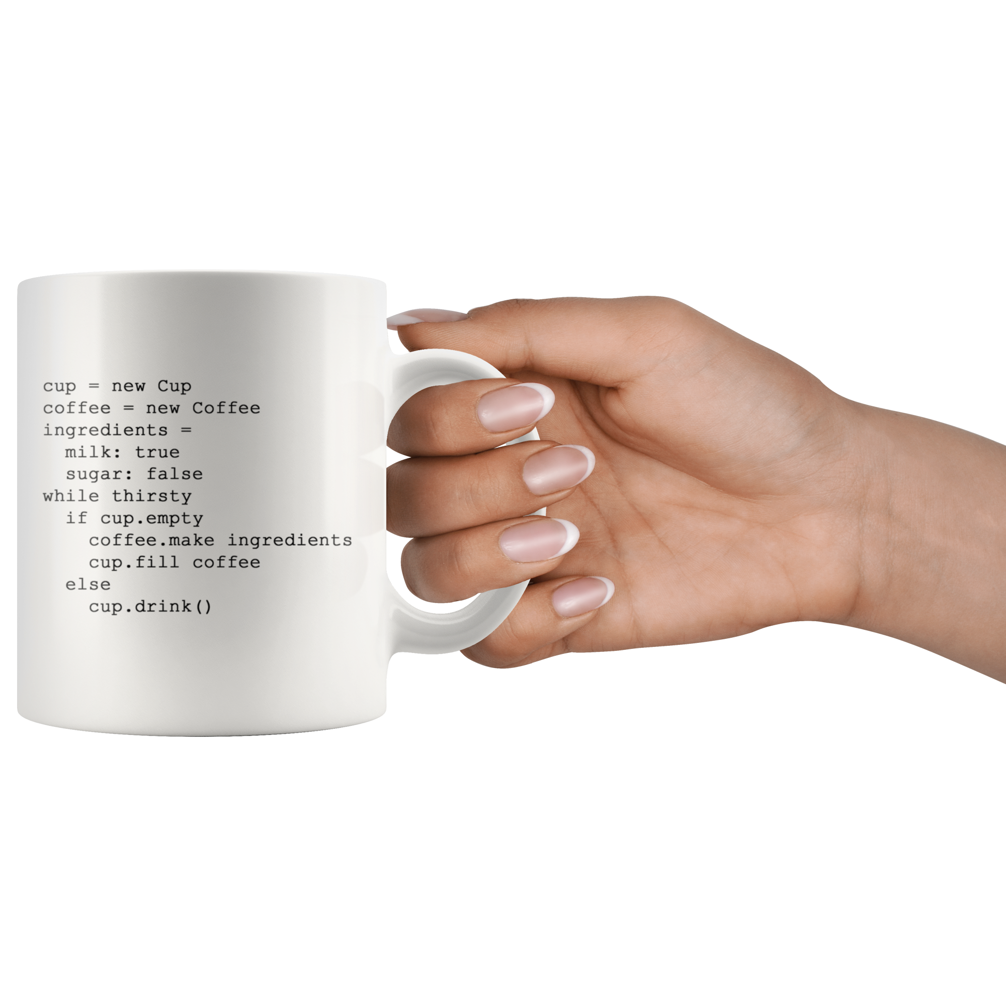 White 11oz Mug - Coding Cup New Coffee