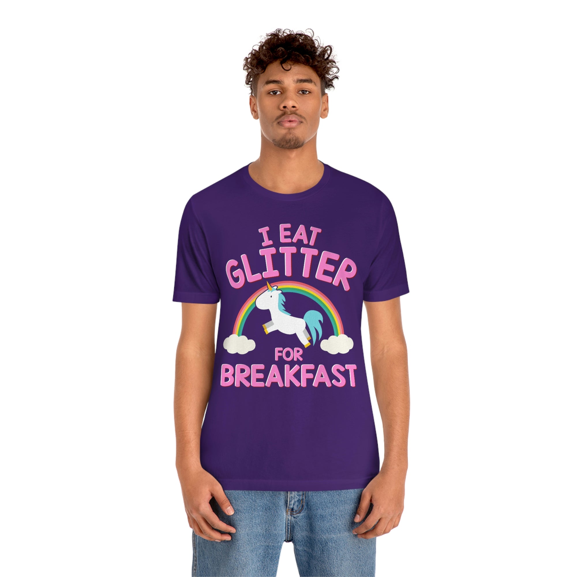 Unicorn Eat Glitter Breakfast TShirtSon UK