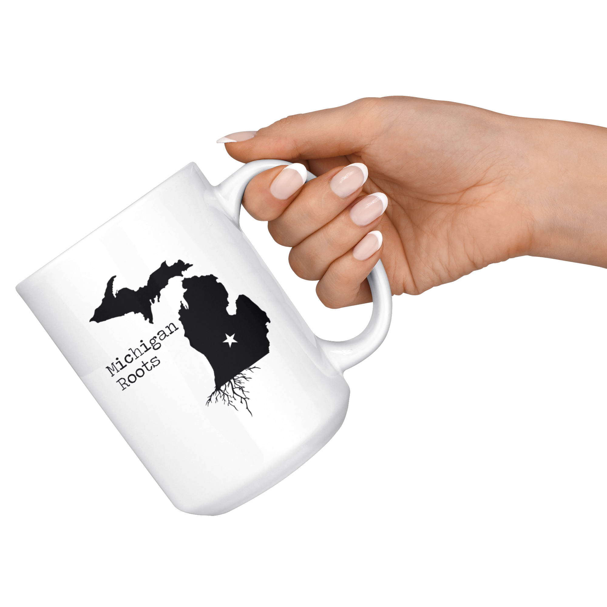 White Mugs - Michigan Roots