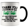 Accent Mug - Thank You Dad Punch