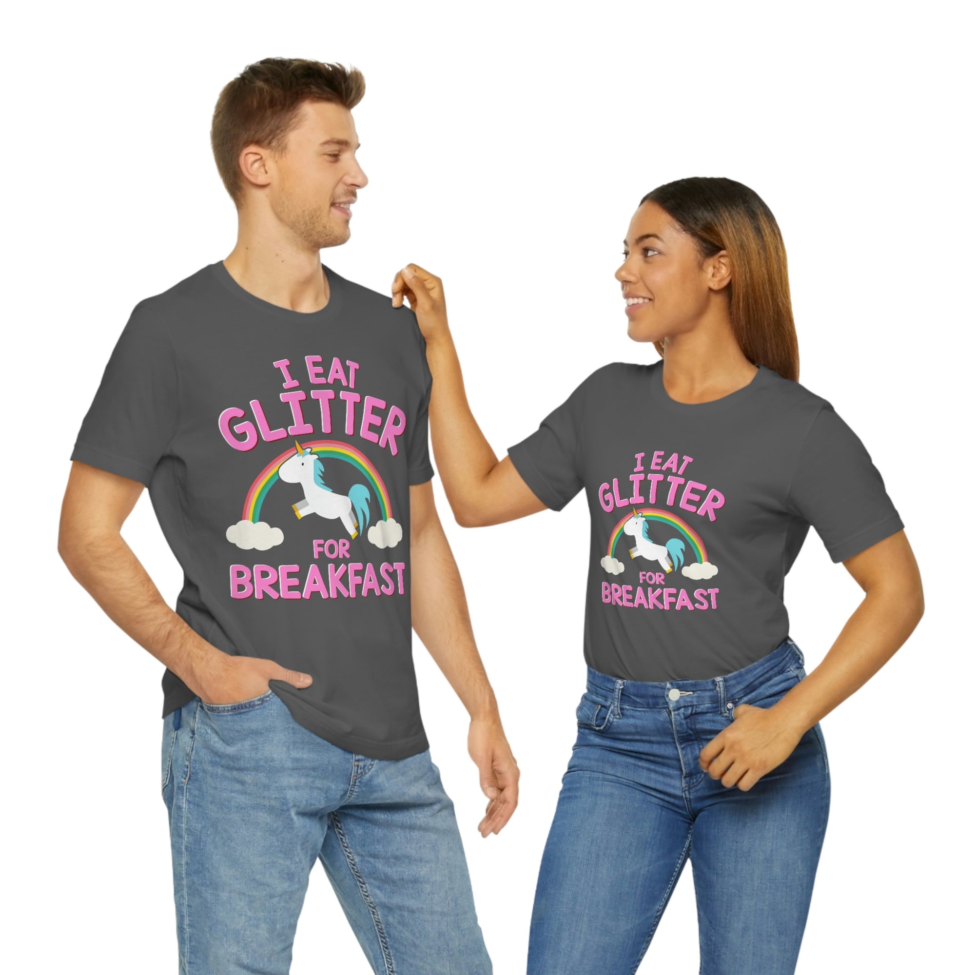 Unicorn Eat Glitter Breakfast TShirtSon UK