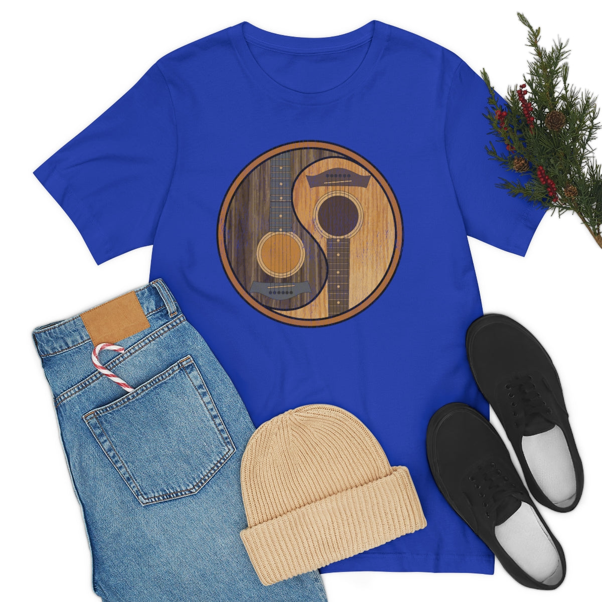 Guitar Yin Yang TShirtSon UK