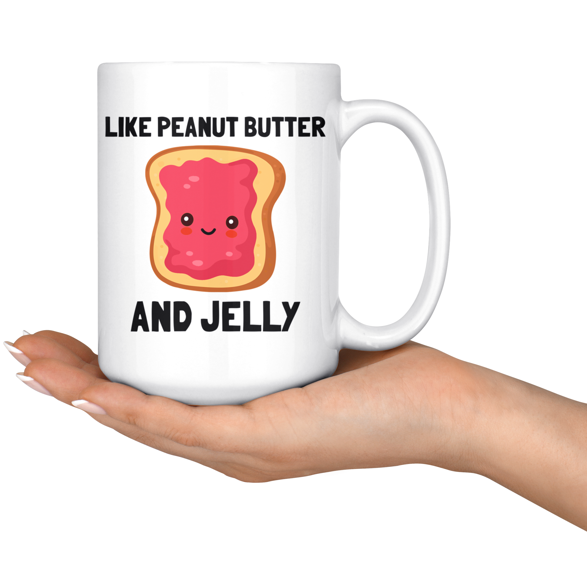 White Mugs - We Go Together Jelly