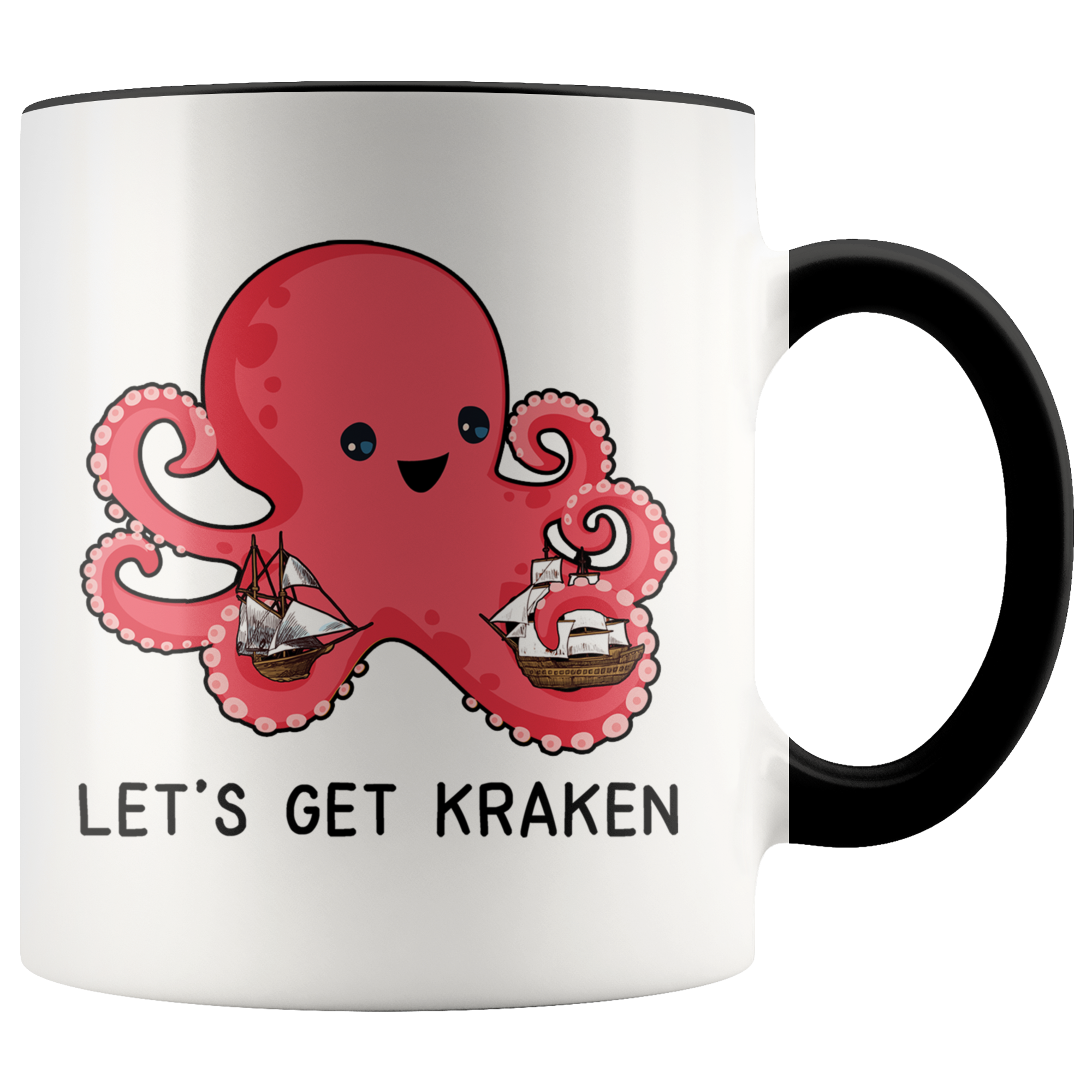Accent Mug - Let's Get Kraken Old Ships
