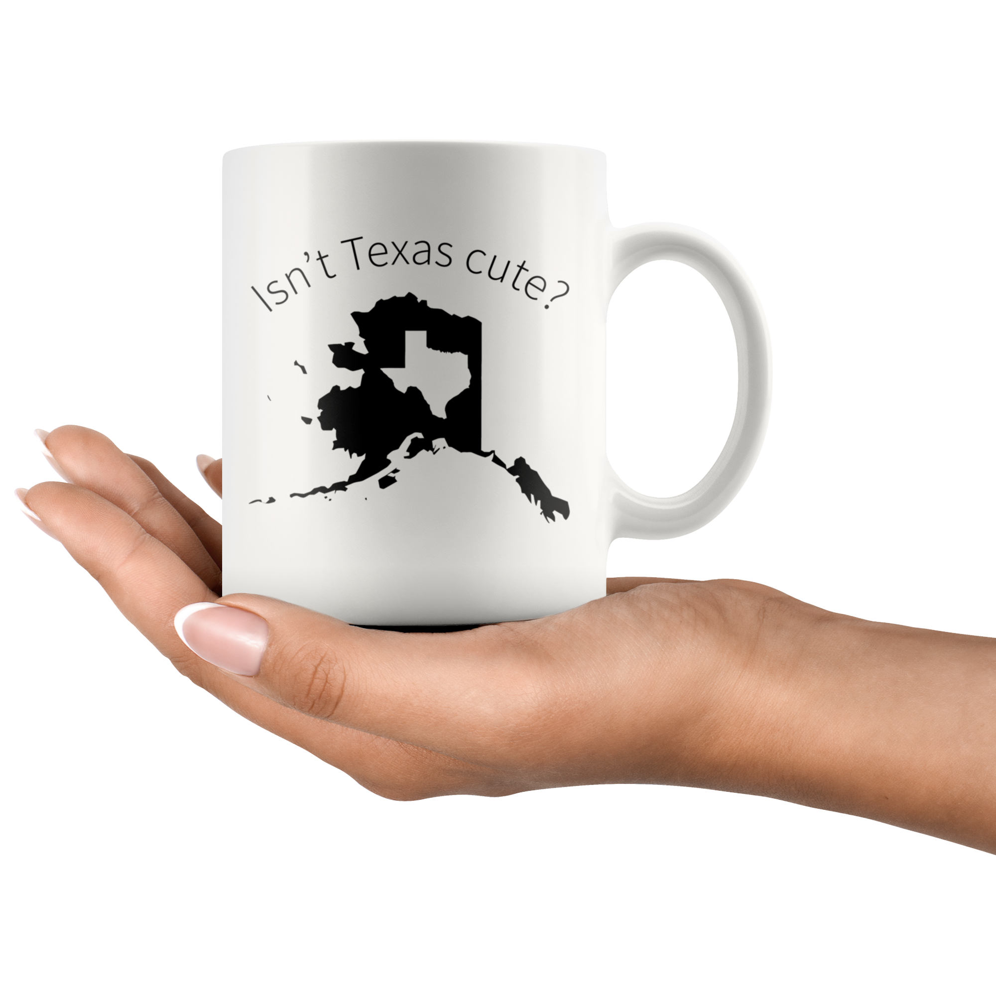 White 11oz Mug - Alaska Cute Texas