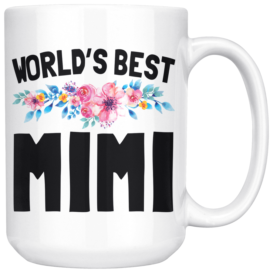 White 15oz Mug - World's Best Mimi