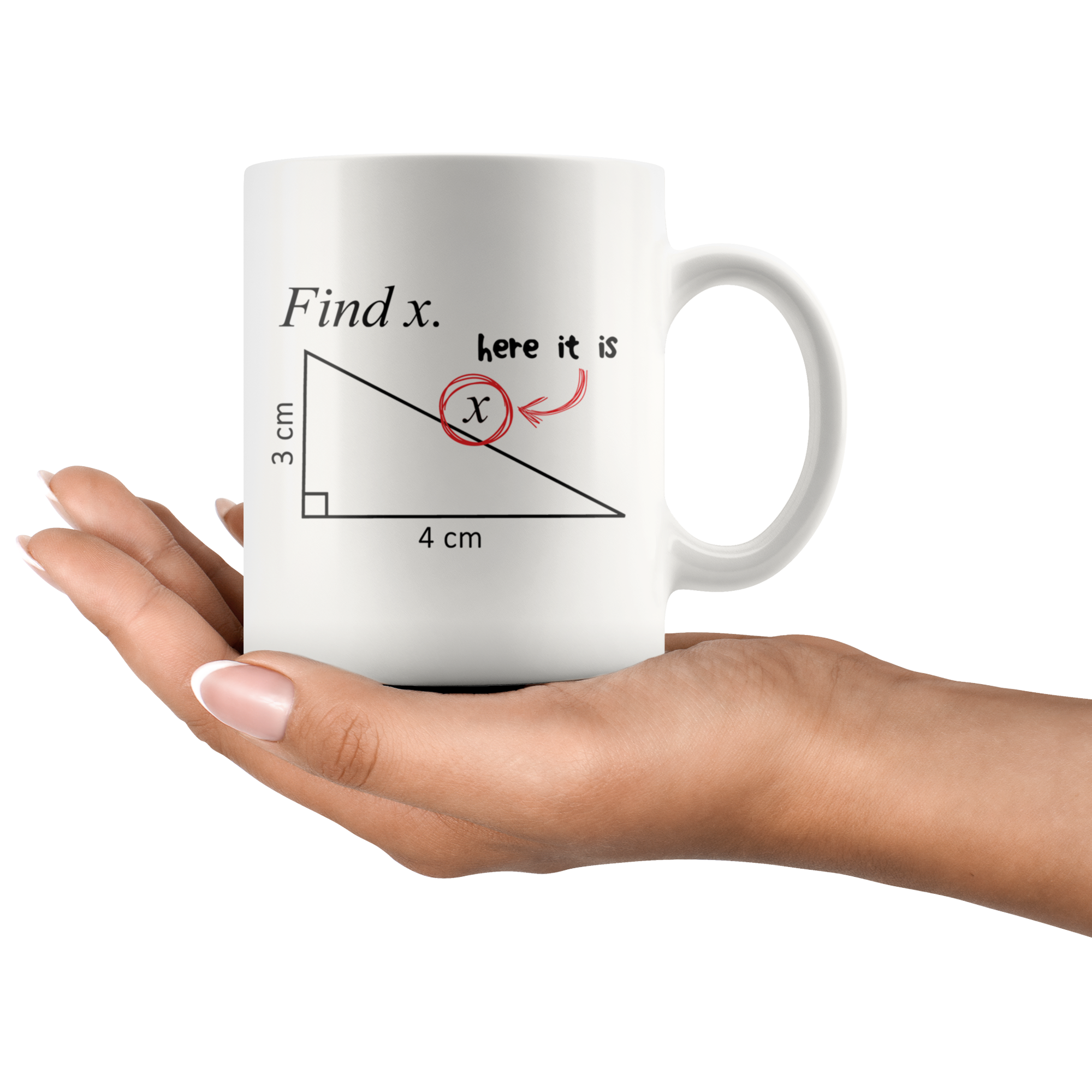 White 11oz Mug - Math Find X