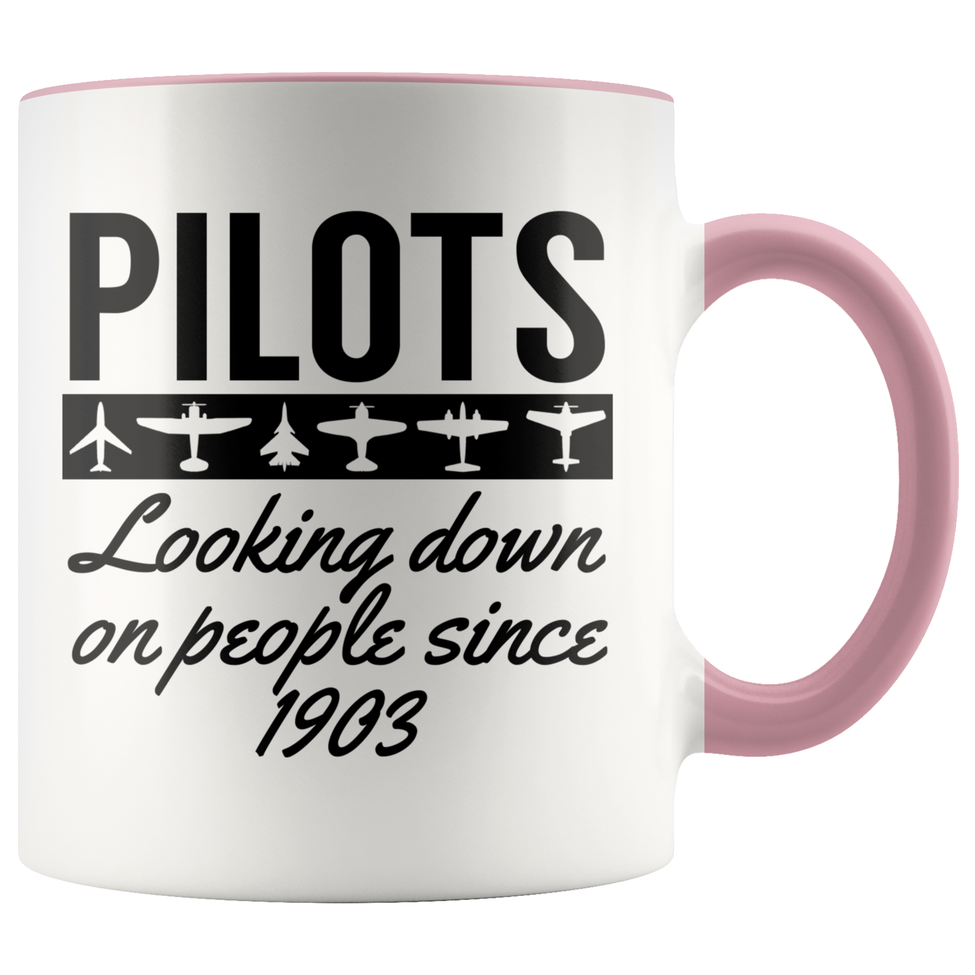 Accent Mug - Pilots Looking Down On People